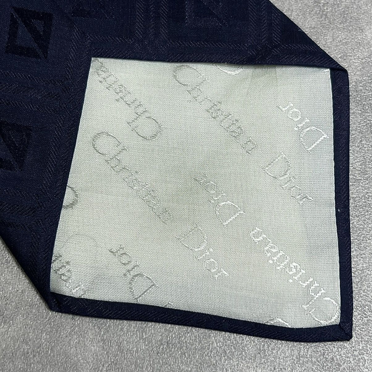 Christian Dior Monsieur Christian Dior Monsieur monogram diamond logo tie Size ONE SIZE - 10 Thumbnail