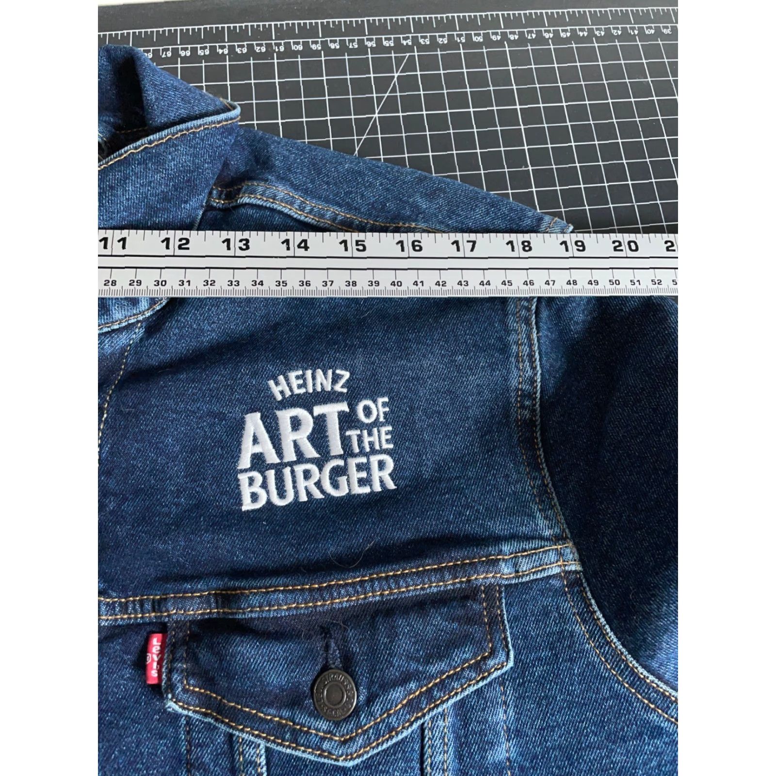 Levi's Levi's Denim Jacket Adult XL Blue Trucker Embroidered 90s Grunge Mens Size US XL / EU 56 / 4 - 7 Thumbnail