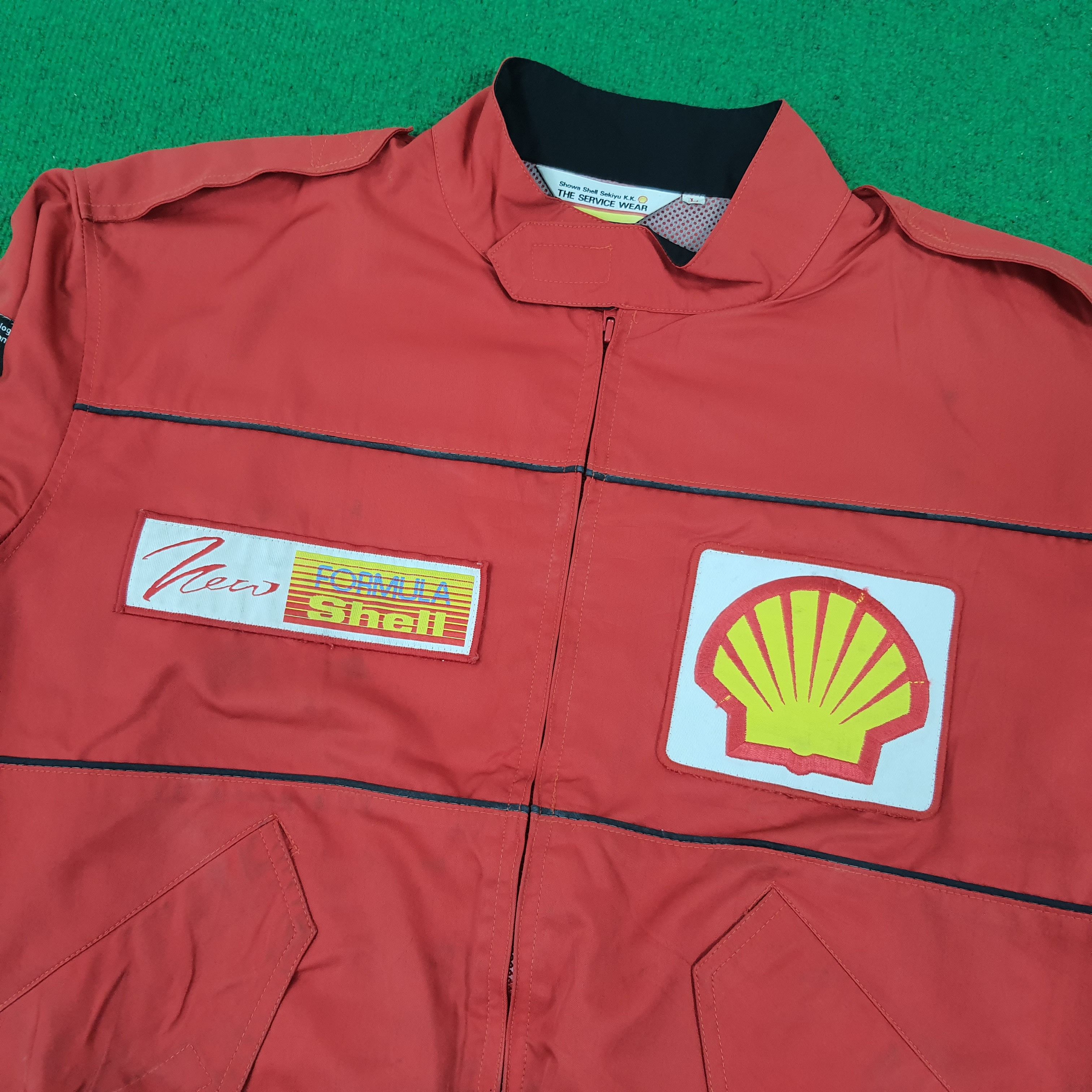 Vintage Vintage Shell Formula Service Wear Motorsports Racing Jacket Size US L / EU 52-54 / 3 - 2 Thumbnail