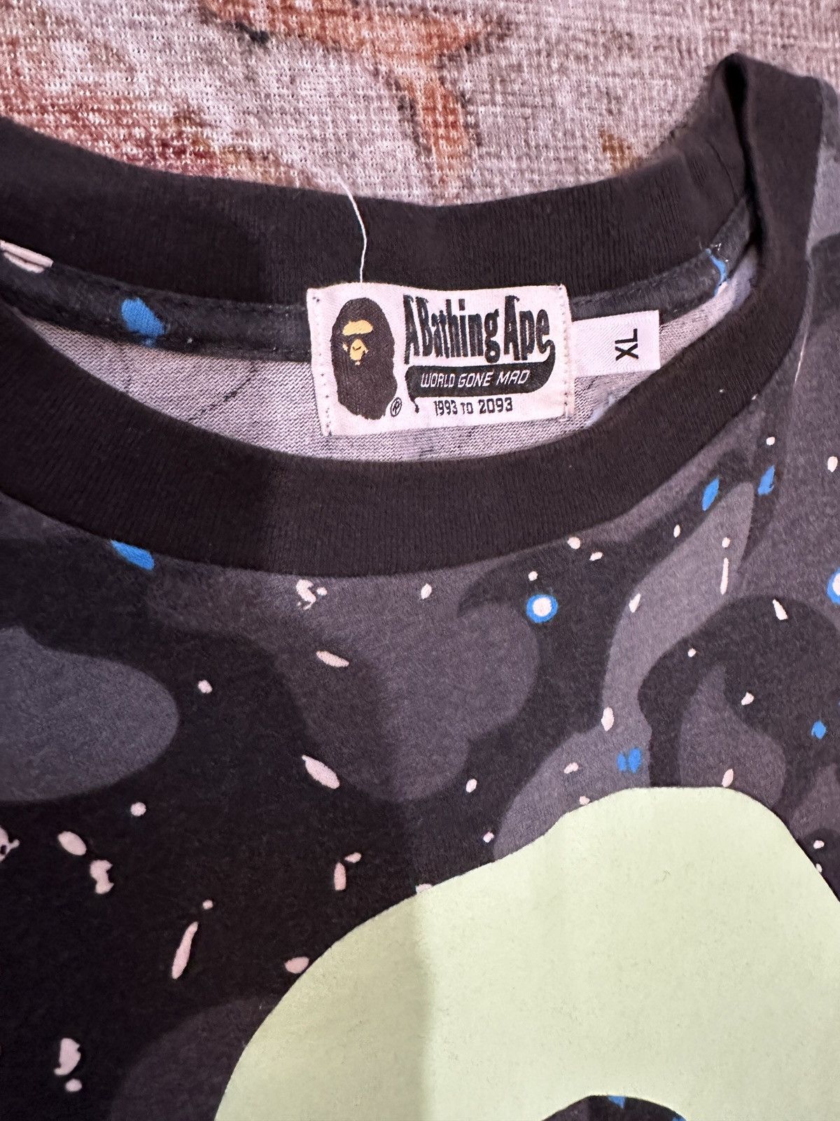 Bape Bathing Ape Galaxy Glow in Dark T-shirt Size US XL / EU 56 / 4 - 4 Thumbnail