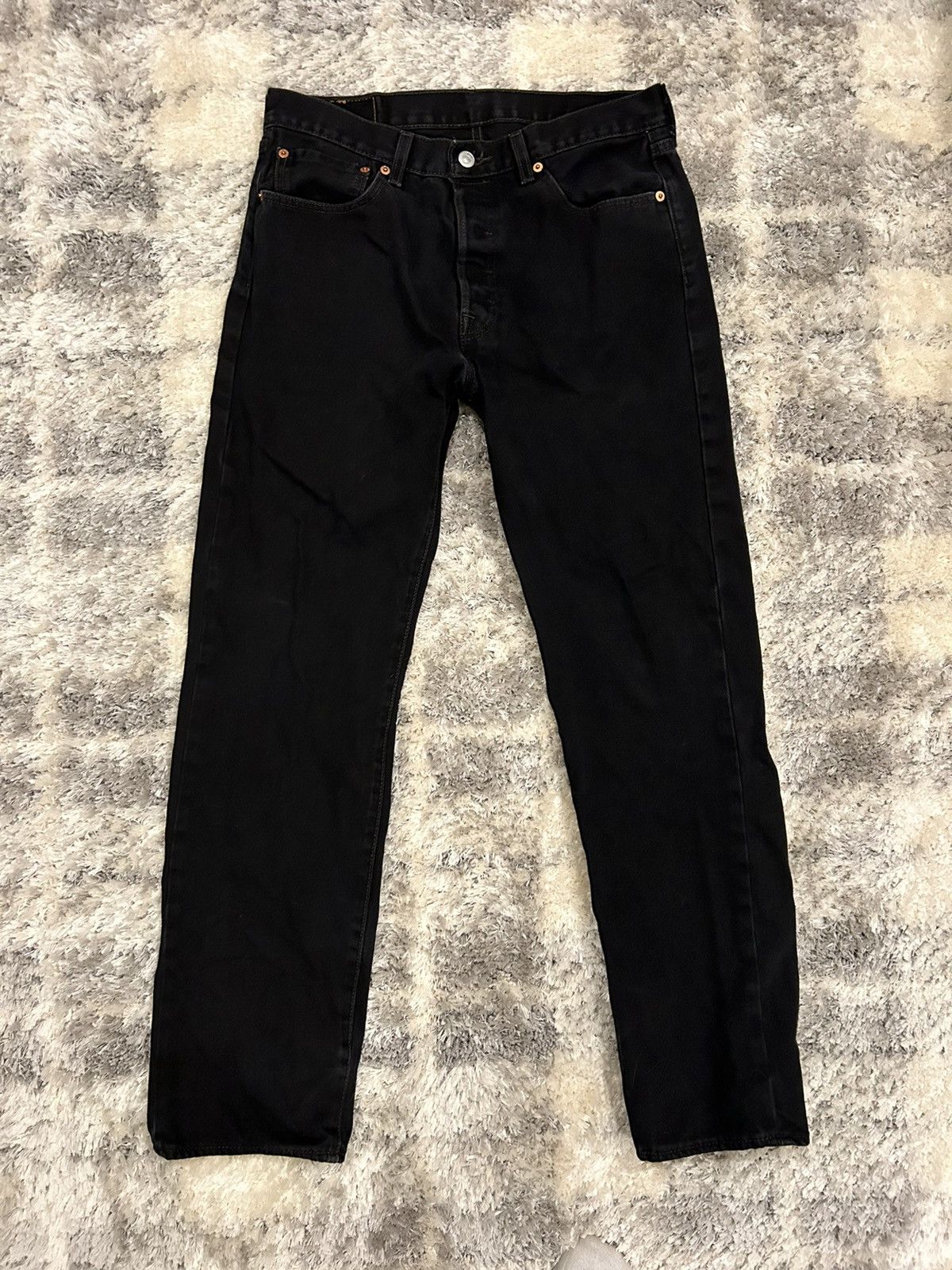 Levi's Levi's 501 Baggy Black Pants Size US 32 / EU 48 - 3 Thumbnail