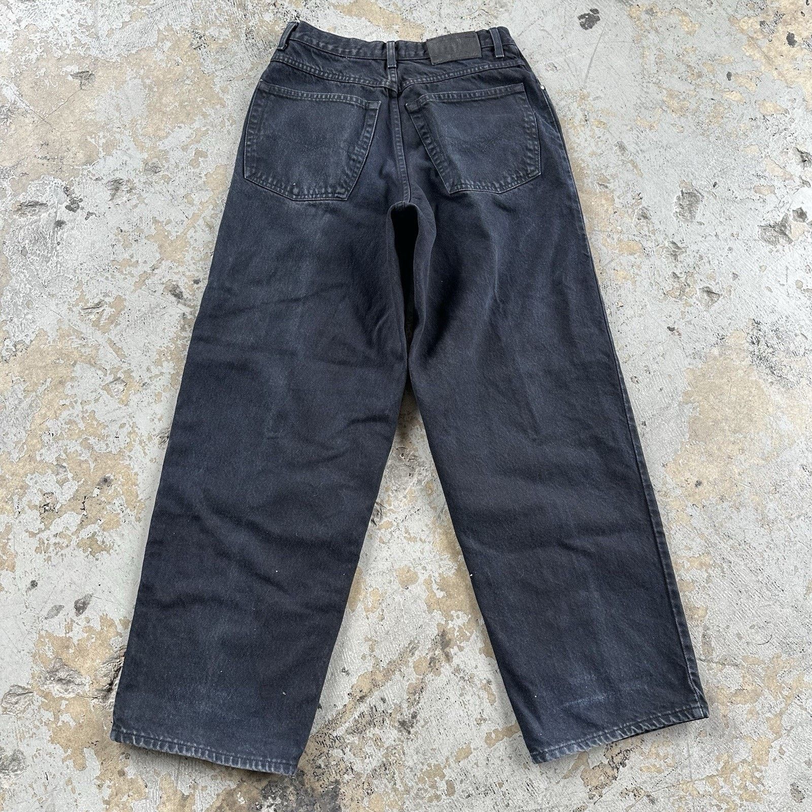 Anchor Blue × Vintage Vintage Anchor Blue Beyond Baggy Black Denim Jeans 32x30 Size US 32 / EU 48 - 4 Thumbnail