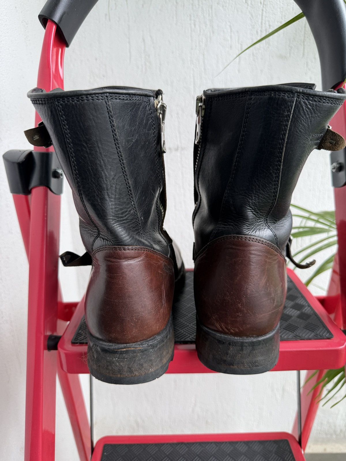 Hollywood Trading Company studded engineer Boots Size US 11.5 / EU 44-45 - 17 Thumbnail