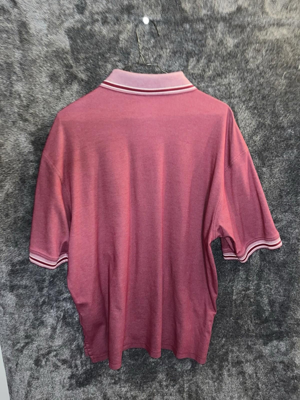 Ashworth Ashworth Men’s Red Polo Shirt w/ Striped Collar Logo Size L Size US L / EU 52-54 / 3 - 4 Thumbnail