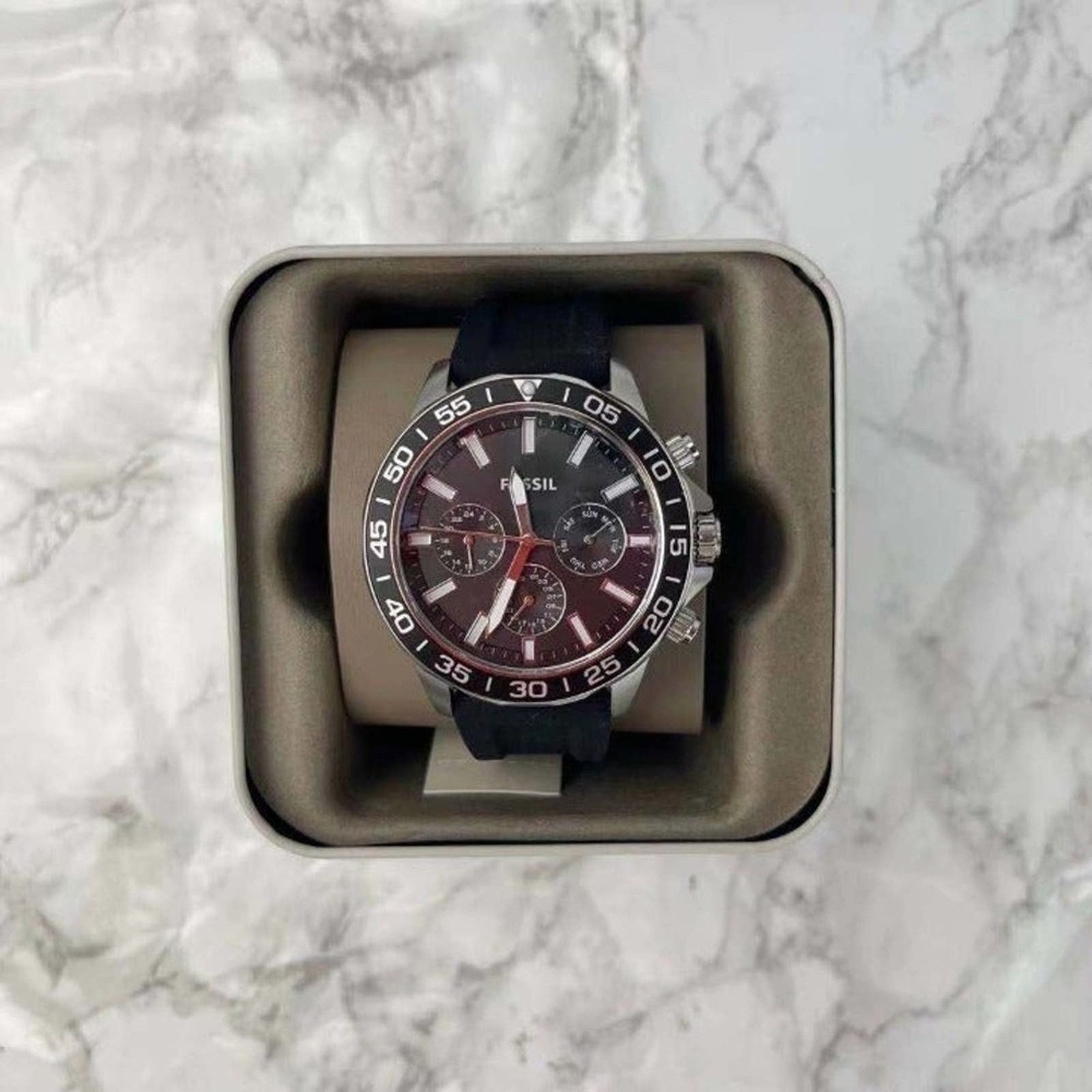 Fossil Fossil BQ2494 Bannon Multifunction Black Silicone Watch Size ONE SIZE - 1 Thumbnail
