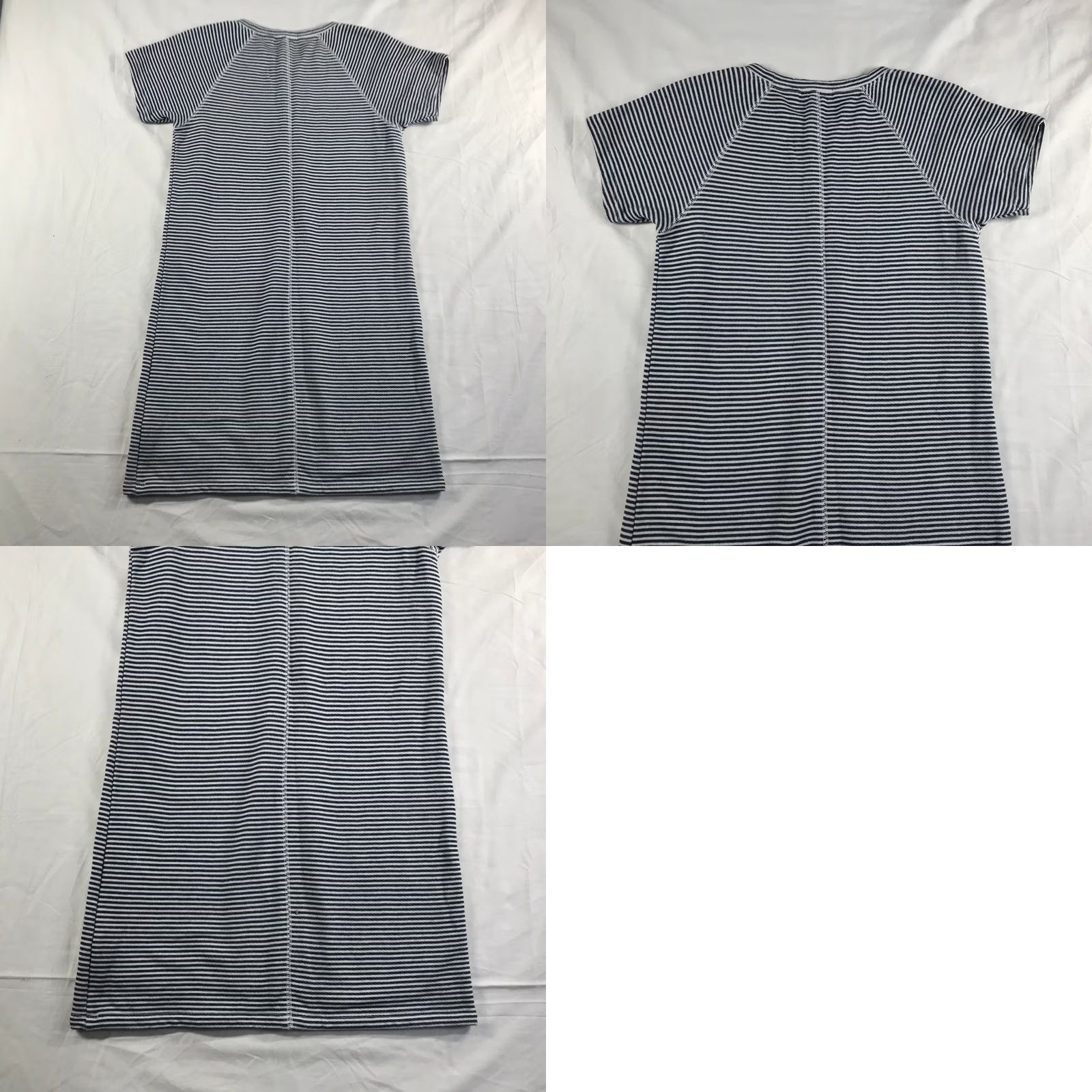 J.Crew J.Crew T-Shirt Dress Small Navy White Striped French Terry Raglan Short Sleeve Womens Size S / US 4 / IT 40 - 8 Thumbnail