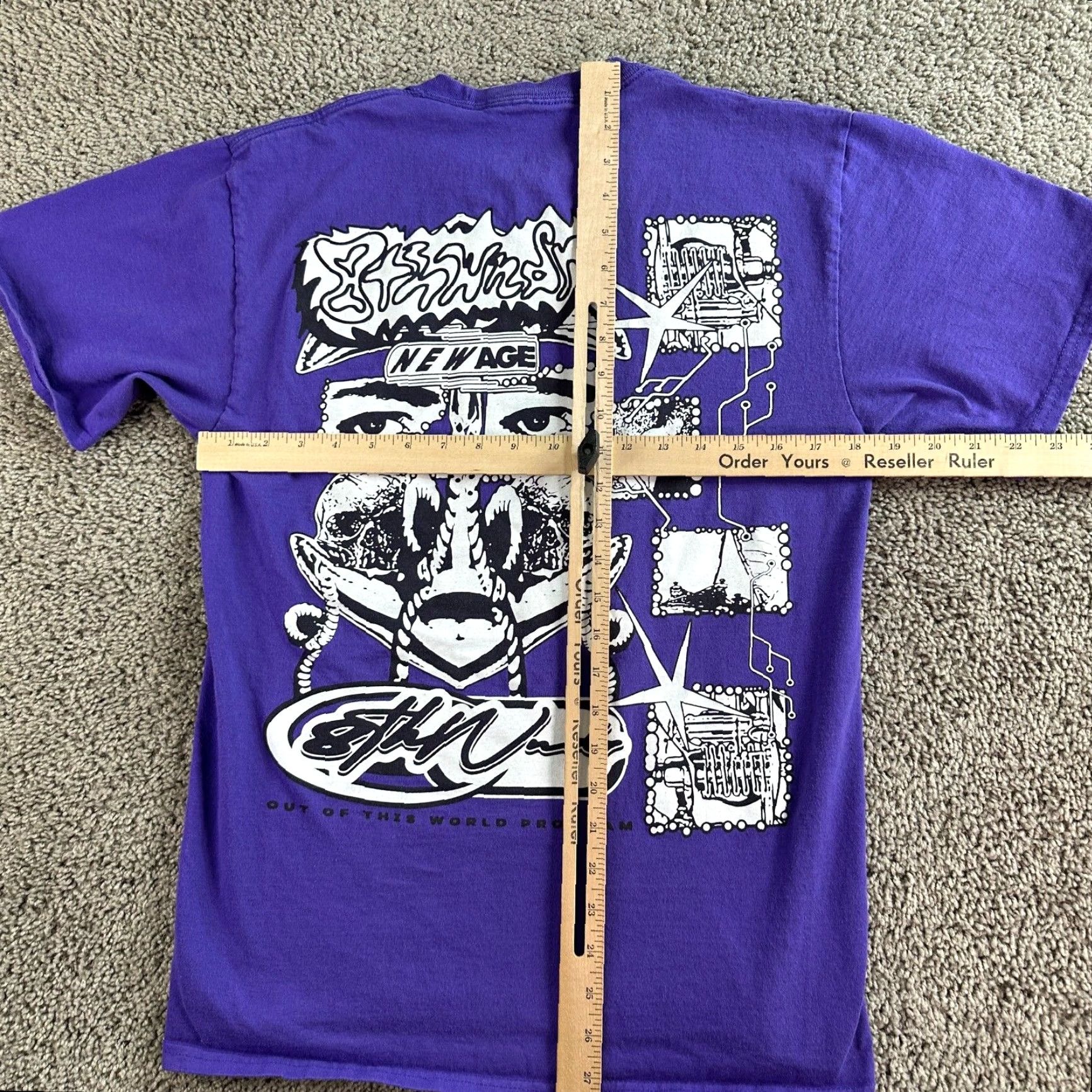 Vintage 8THWNDR Shirt Mens M Purple White Graphic Print Logo Short Sleeve Crew Neck Size US M / EU 48-50 / 2 - 4 Thumbnail