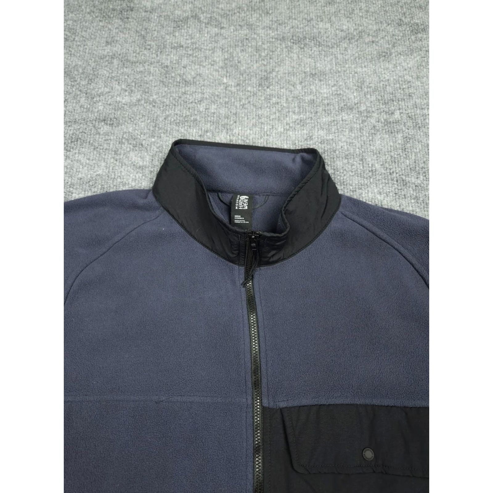 Mountain Hardwear Mountain Hardwear Unclassic LT Jacket Mens Large Blue Black Full Zip Fleece Size US L / EU 52-54 / 3 - 2 Thumbnail