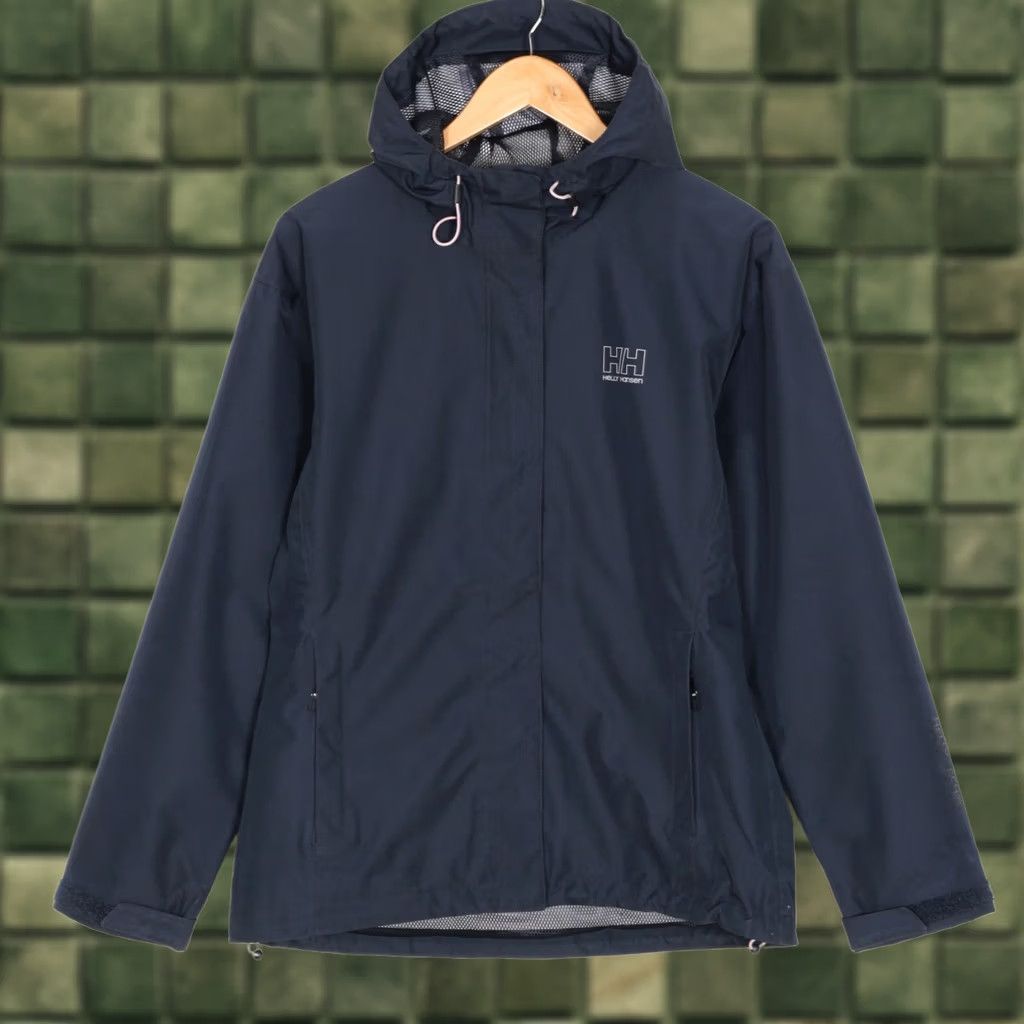 Helly Hansen Helly Hansen Seven Jacket Women L Hooded Waterproof MJ5925 Blue Regular Size L Jacket Womens Rain Coat Size L / US 10 / IT 46 - 1 Thumbnail