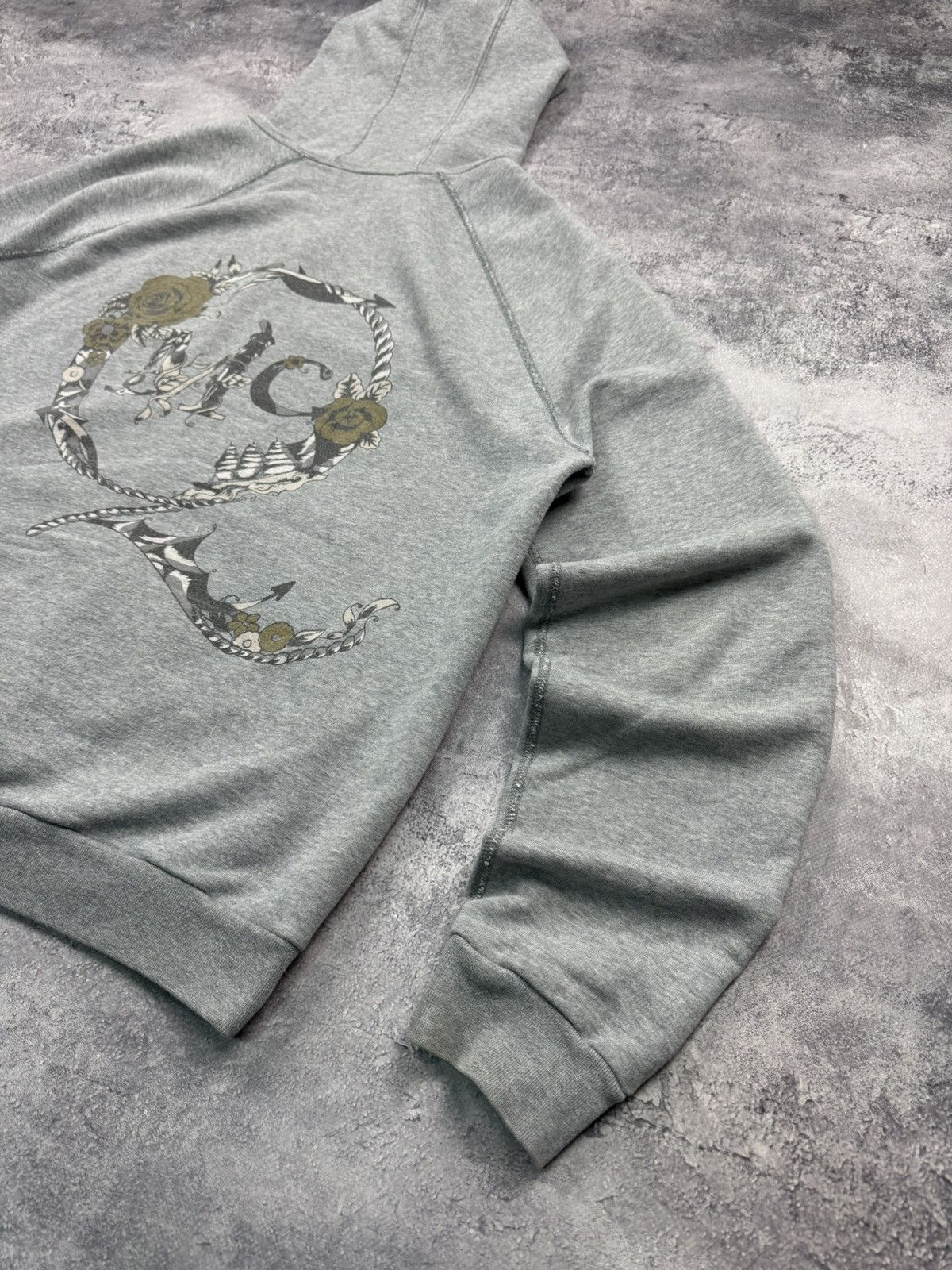 Alexander McQueen Alexander McQueen Grey Zip Up Hoodie Big Logo Authentic Size US XL / EU 56 / 4 - 13 Thumbnail