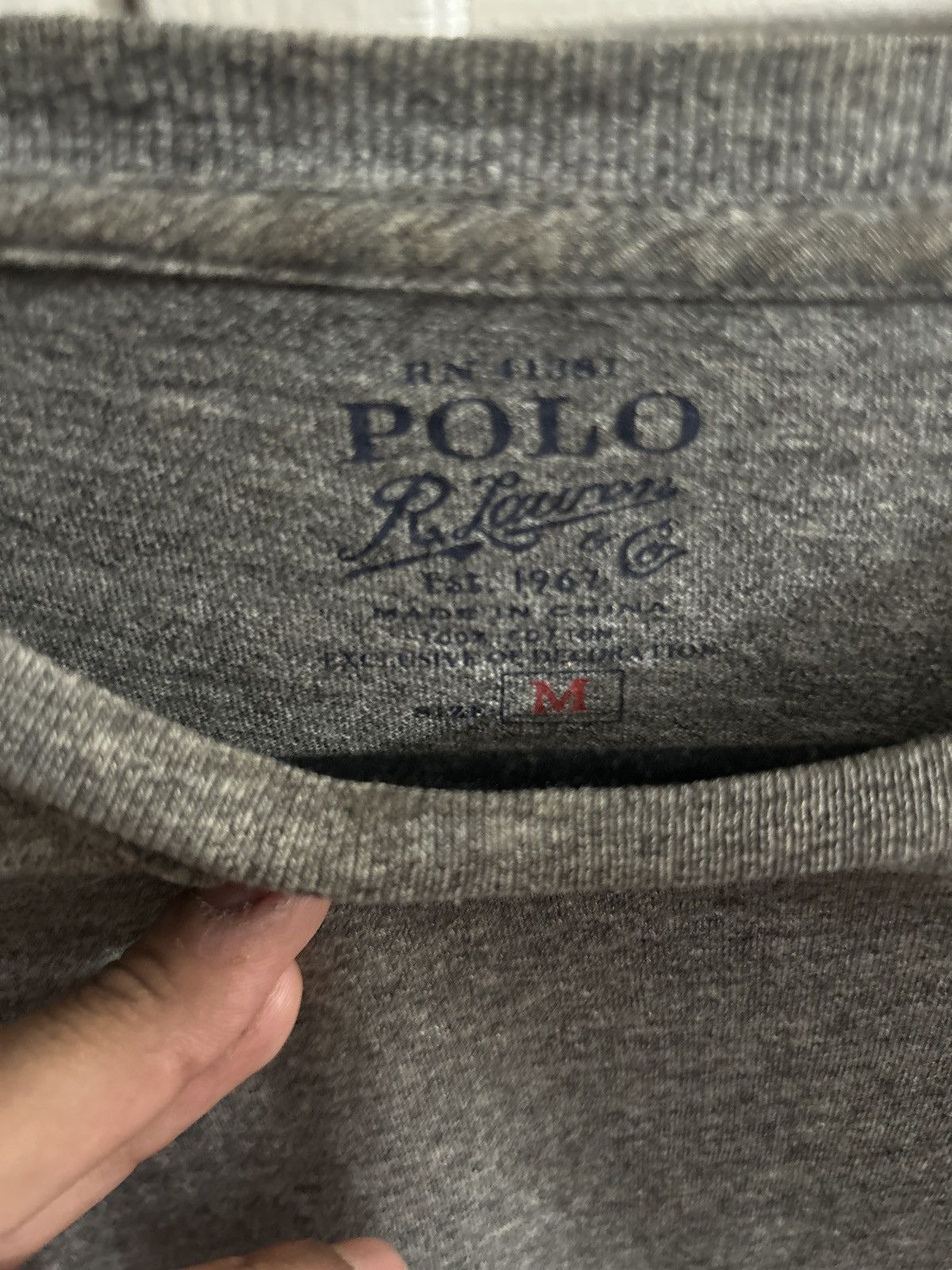 Polo Ralph Lauren Ralph Lauren Polo- long sleeve gray shirt Size US M / EU 48-50 / 2 - 4 Thumbnail