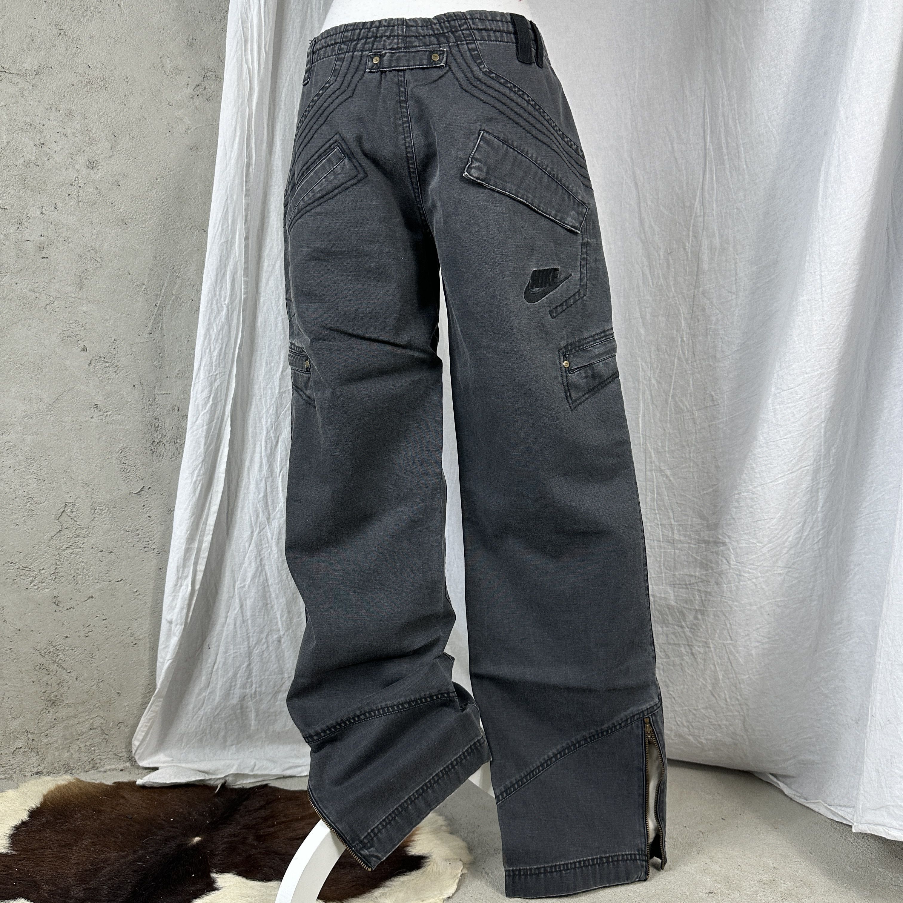 Nike × Vintage Sportswear Y2K Cargo Nike Vintage Washed&Faded Pants Size US 30 / EU 46 - 6 Thumbnail