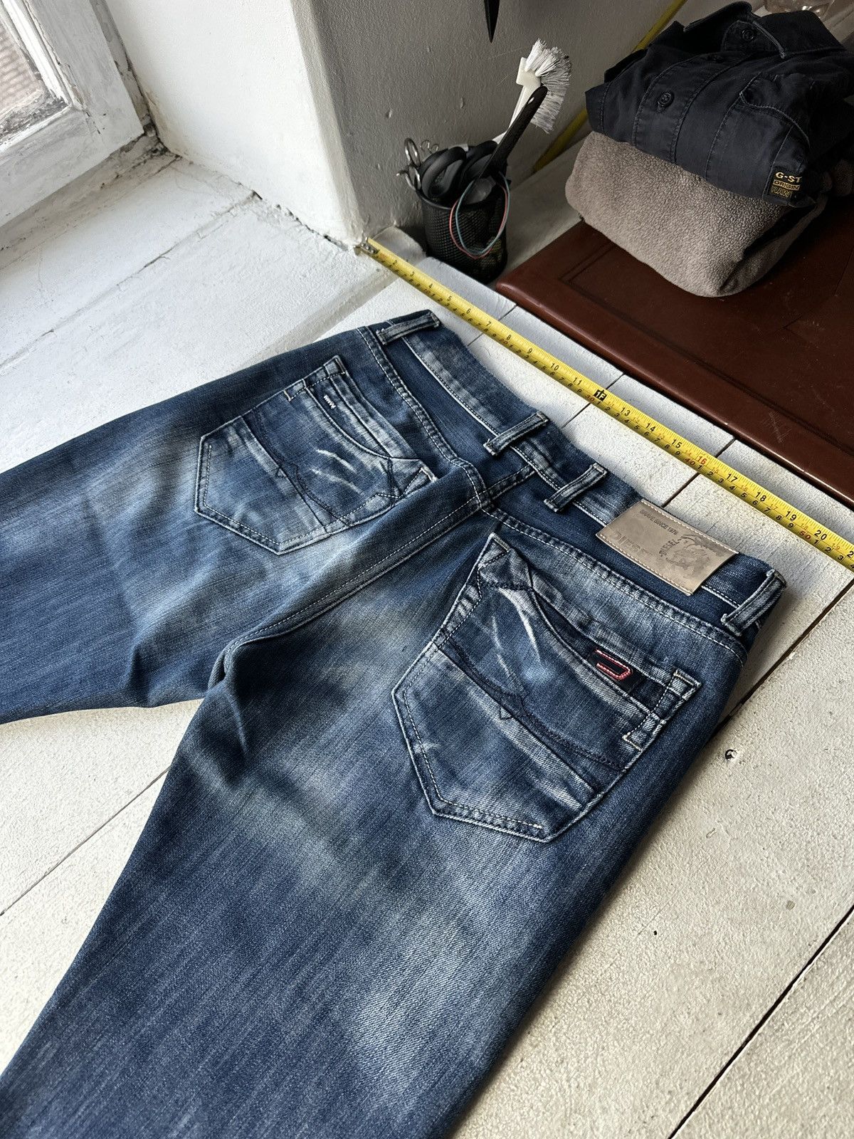Diesel 🚨 RARE DIESEL MEN DENIM JEANS AVANT GARDE IFSIXWASNINE Y2K Size US 32 / EU 48 - 10 Thumbnail