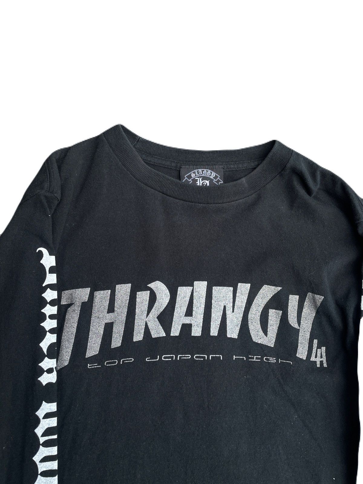 Japanese Brand 2000s Japanese archive Glitter Sukajan Long Sleeve Tee Y2K Size US S / EU 44-46 / 1 - 6 Thumbnail