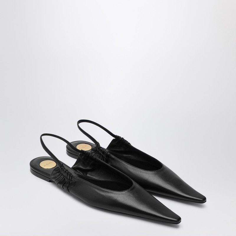 Saint Laurent Black Anne-Marie Backless Ballerinas
