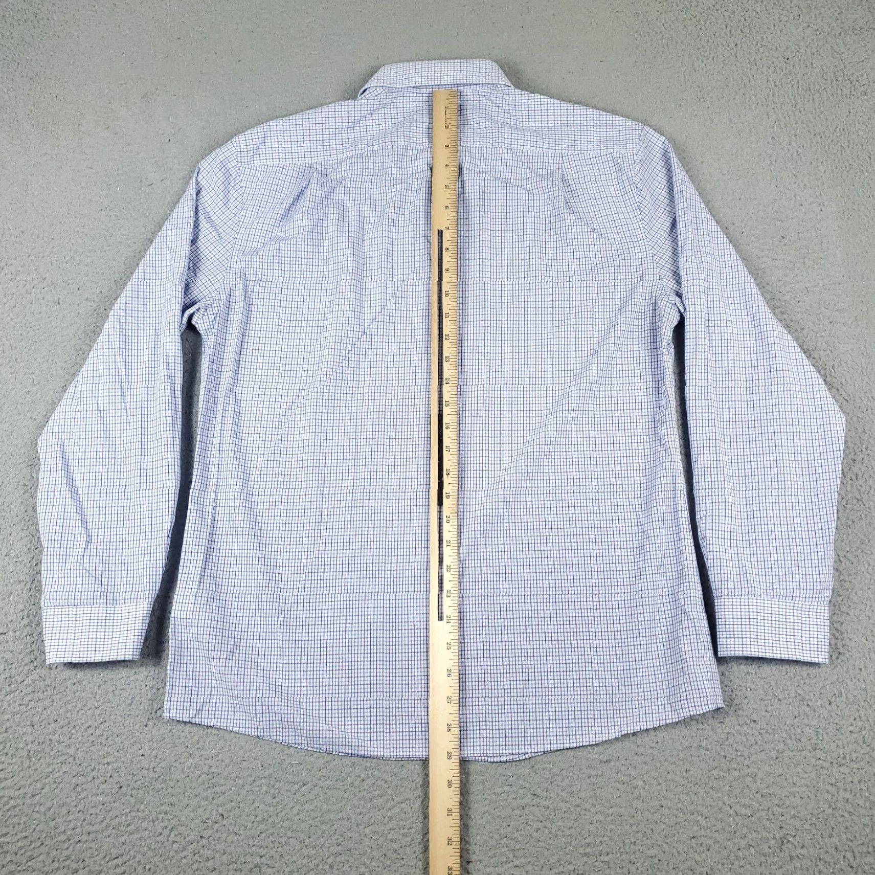 Tommy Hilfiger Tommy Hilfiger Shirt Mens Large Blue Plaid Casual Button Up Long Sleeve Size US L / EU 52-54 / 3 - 5 Thumbnail