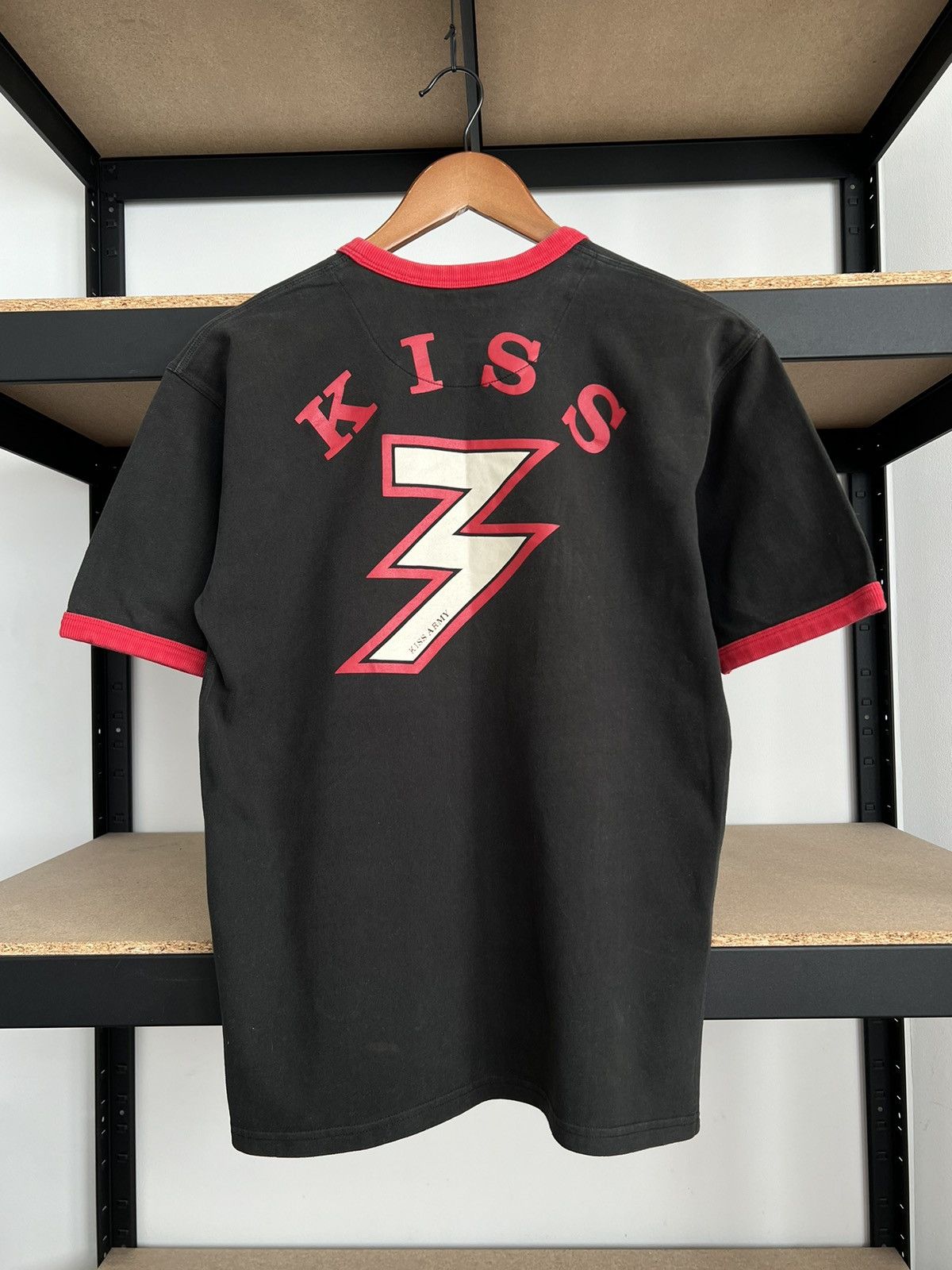 Ringspun Vintage Kiss Ringspun Allstars Ringer Black T-shirt Size US M / EU 48-50 / 2 - 2 Thumbnail