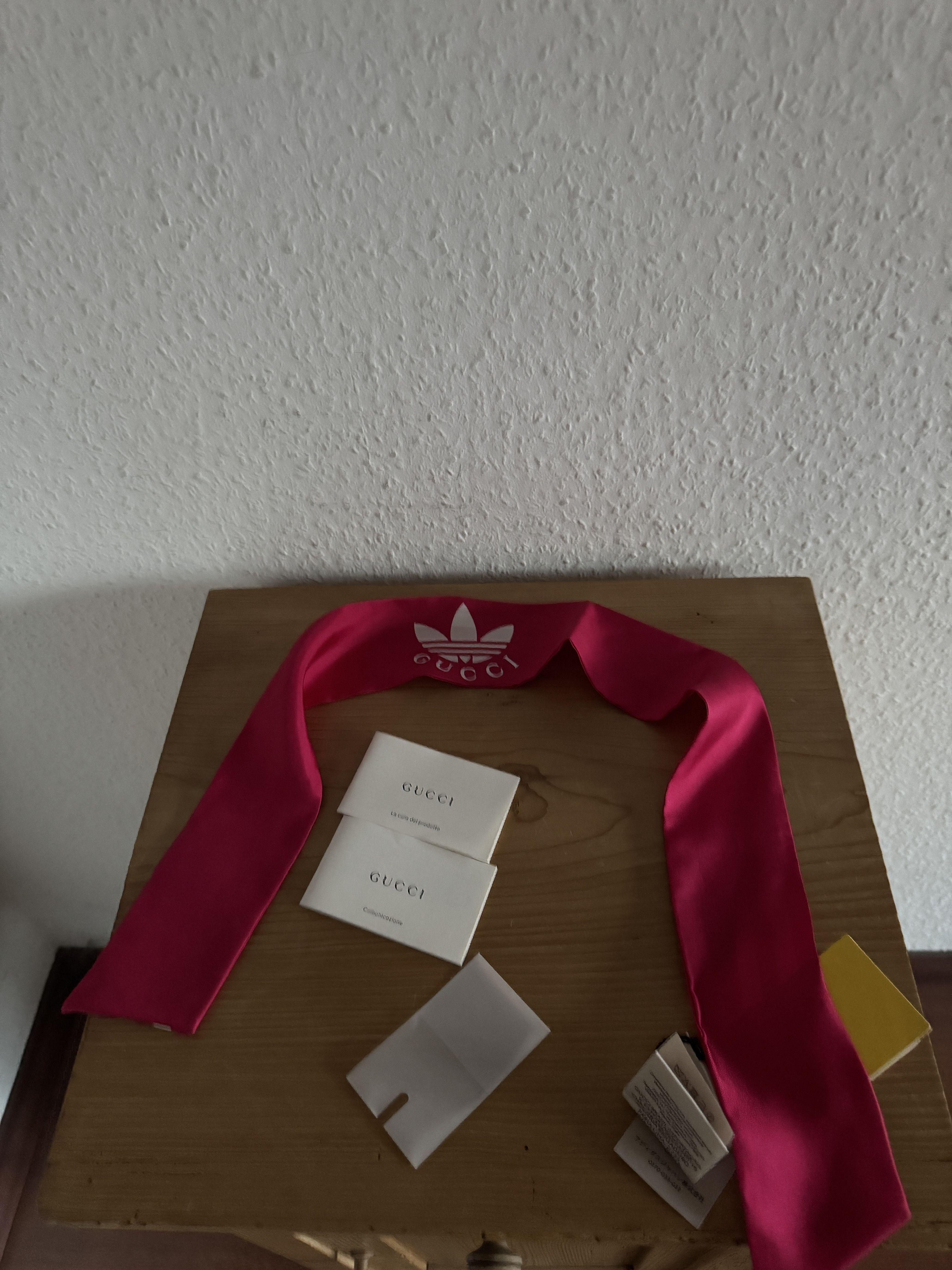 Adidas × Gucci Silk Twilly Scarf Size ONE SIZE - 14 Thumbnail