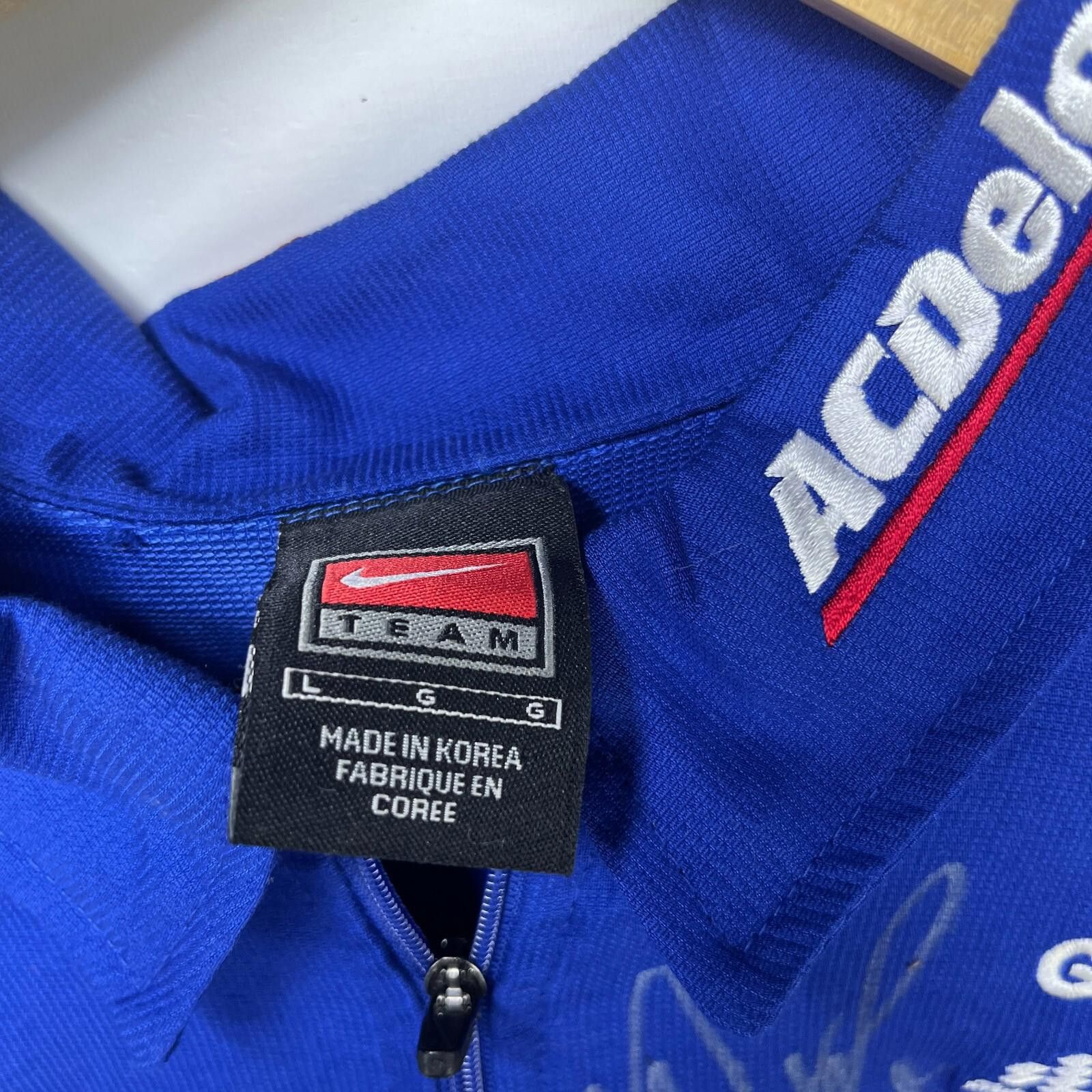 Nike Vintage Nike NASCAR Ron Hornaday Signed Shirt Large Size ONE SIZE - 7 Thumbnail