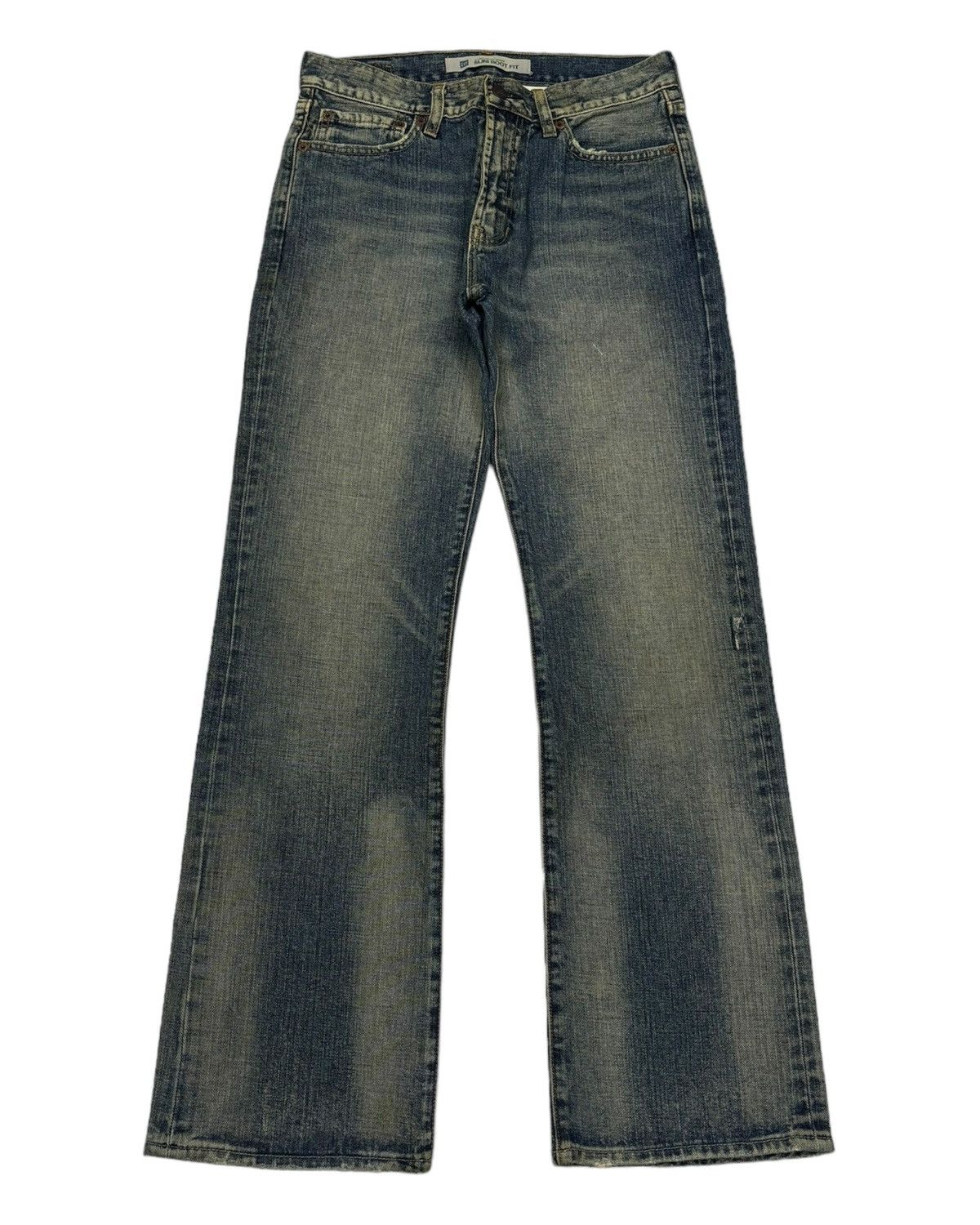 If Six Was Nine VINTAGE GAP SLIM BOOTCUT MUD WASH FLARE DENIM JEANS Size US 29 - 5 Thumbnail