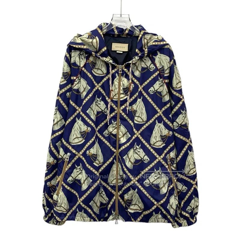 Gucci Gucci Colour-block horse head full-print hooded drawstring Size US L / EU 52-54 / 3 - 1 Thumbnail