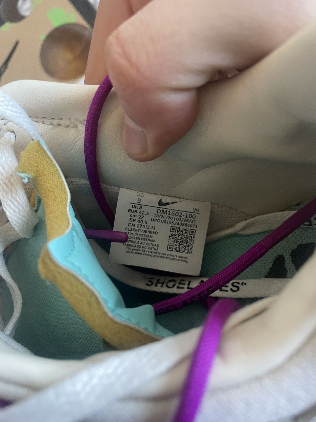 Nike × Off-White Dunk low x Off White LOT21 9us Size US 9 / EU 42 - 14 Thumbnail