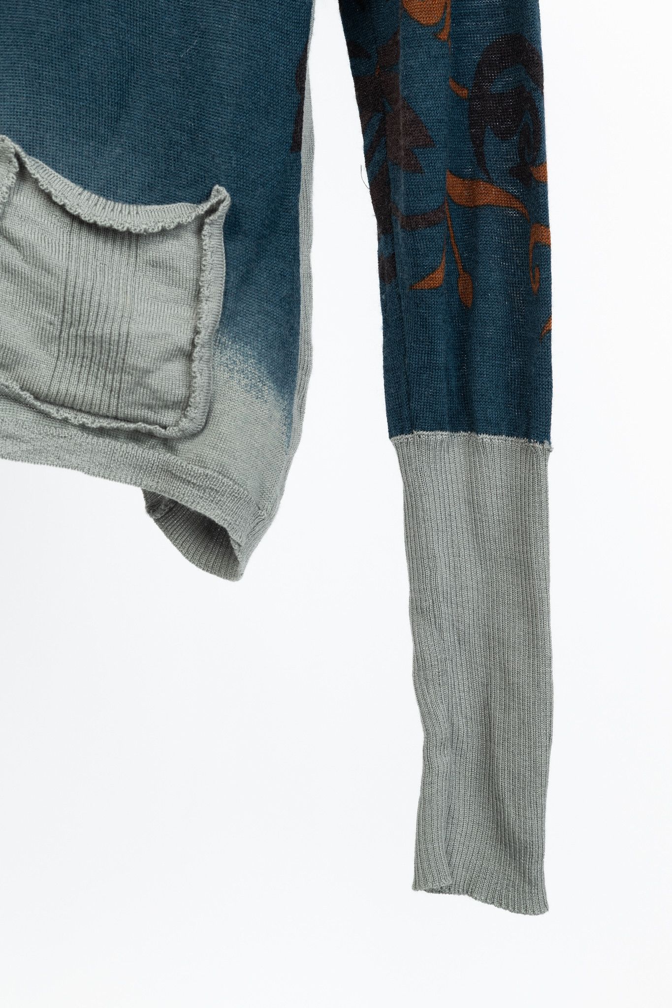 Dior Christian Dior Wool/Silk/Cashmere Floral Cropped Sweater Size L / US 10 / IT 46 - 6 Thumbnail