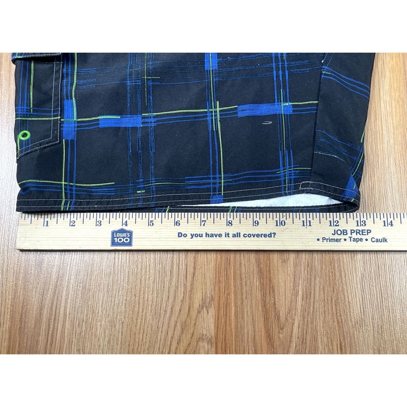 Joe Boxer Joe Boxer Shorts Mens 36 Blue Drawstrings Plaid Swim Trunks Size Polyester Size US 36 / EU 52 - 6 Thumbnail