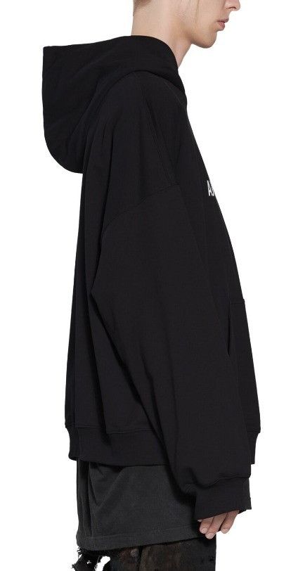 Balenciaga o1s1rm1125 Mirror Hoodie Oversized in Black Size US L / EU 52-54 / 3 - 5 Thumbnail