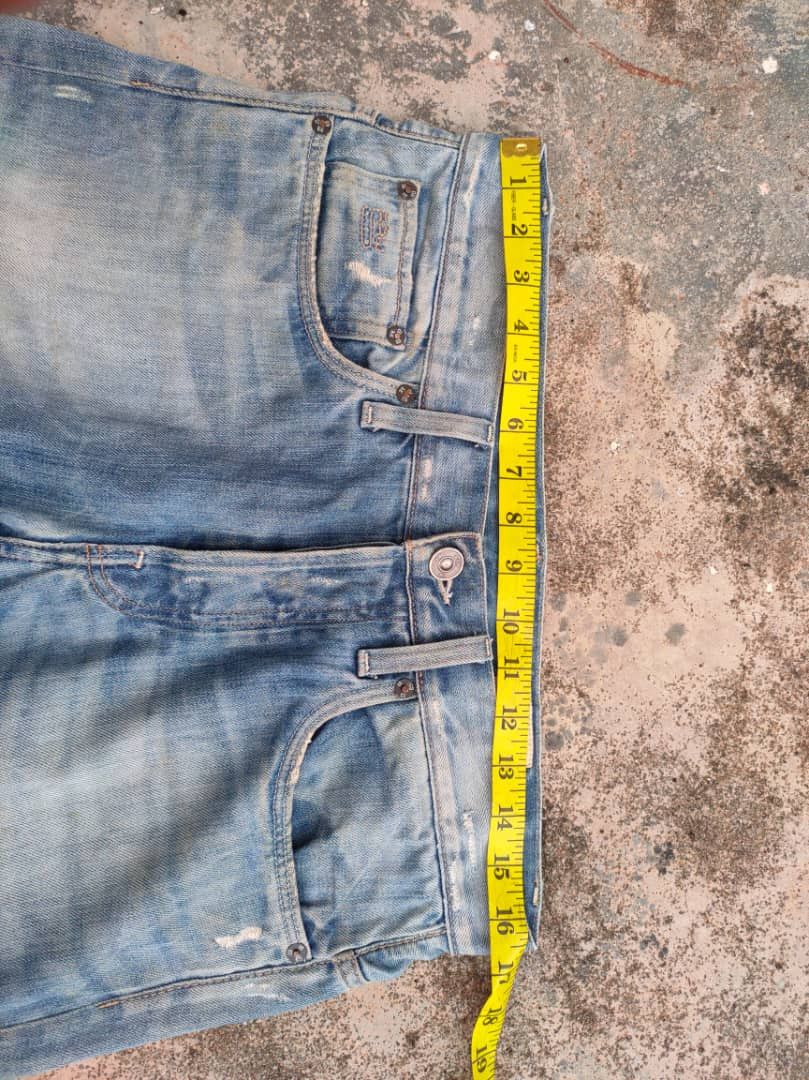 G-Star VINTAGE G RAW RIPPED FADED DENIM JEAN PANTS Size US 33 - 9 Thumbnail