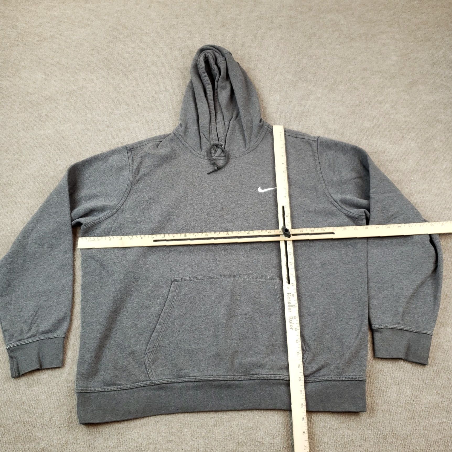 Nike Nike Mens Hooded Sweatshirt Gray XXL 2XL Long Sleeve Casual Pullover Size US XXL / EU 58 / 5 - 2 Thumbnail