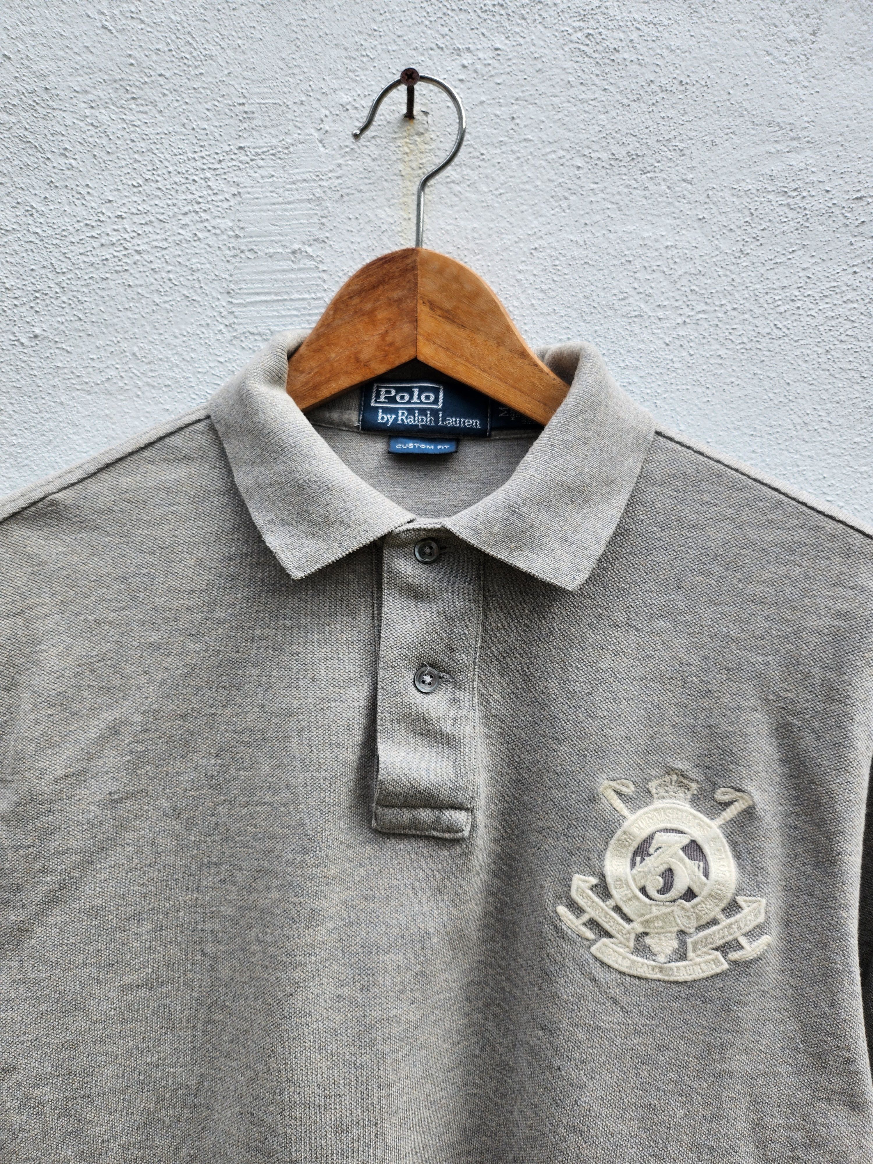 Polo Ralph Lauren 💥Polo RL Number 3 Crown Polos Slim Fit Size US M / EU 48-50 / 2 - 3 Thumbnail