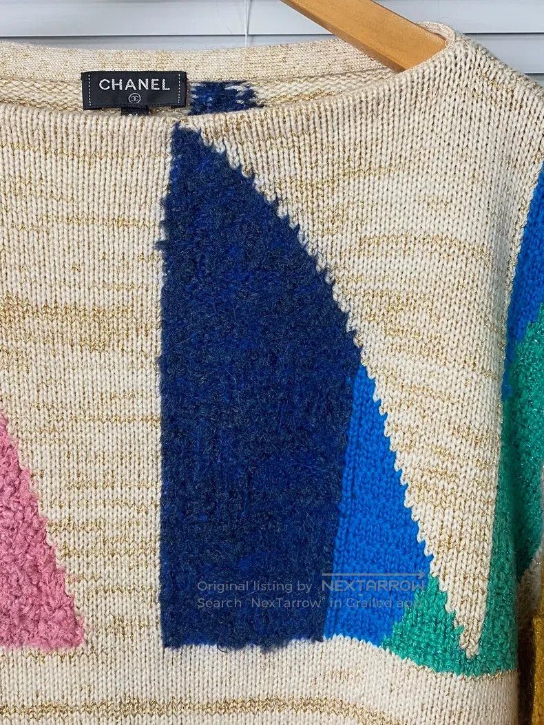 Chanel Chanel Egyptian series colour-block knitted sweater Size XS / US 0-2 / IT 36-38 - 5 Thumbnail