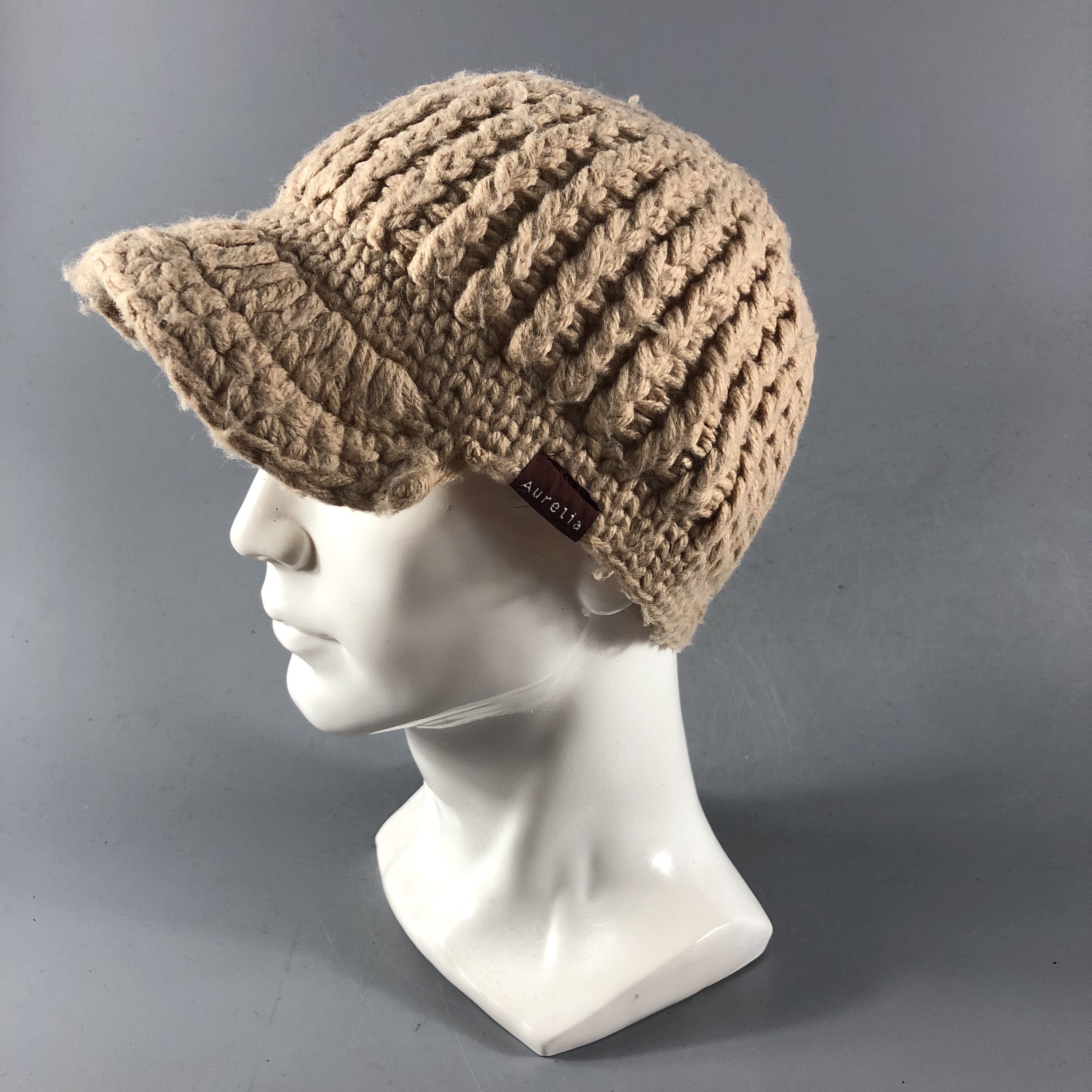 Aurelia Knit Visor Hat Beanie Snowcap Snow Hat B551