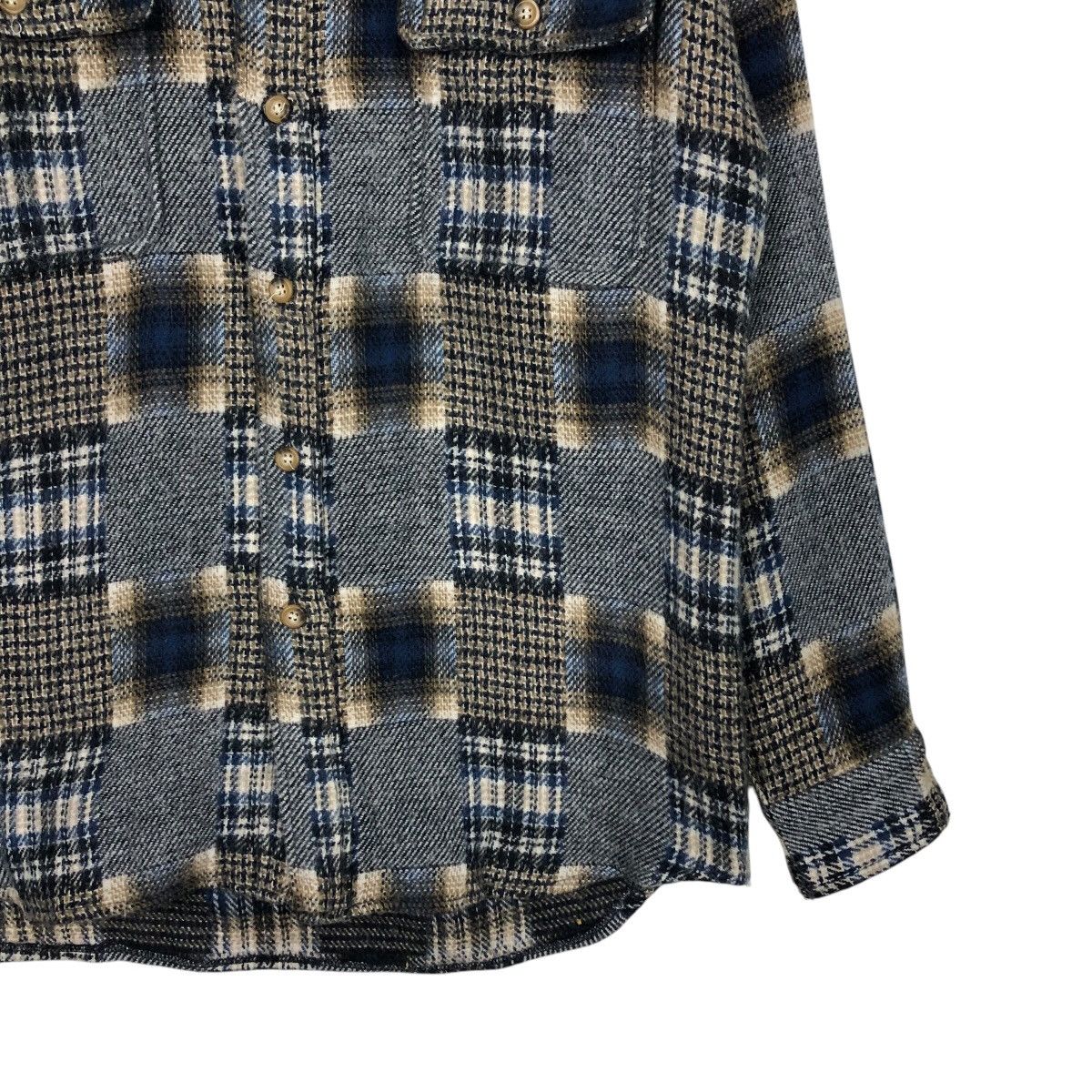 Japanese Brand 📌Vintage Shirt Jacket Tartan Design Neyries Wear Checked Size US L / EU 52-54 / 3 - 6 Thumbnail