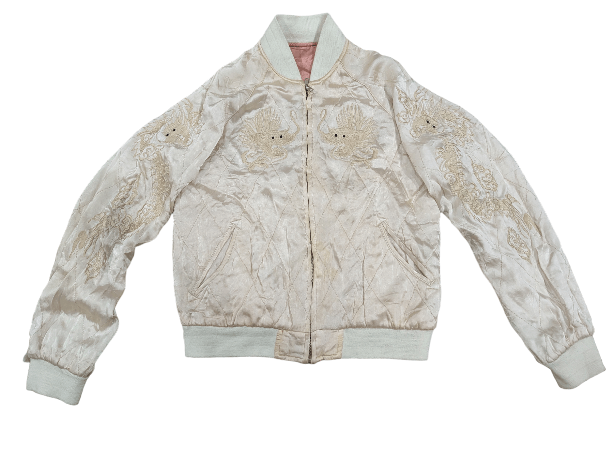 Japanese Brand SUKAJAN JACKET EMBROIDERY DRAGON TIGER REVERSIBLE Size US S / EU 44-46 / 1 - 5 Thumbnail