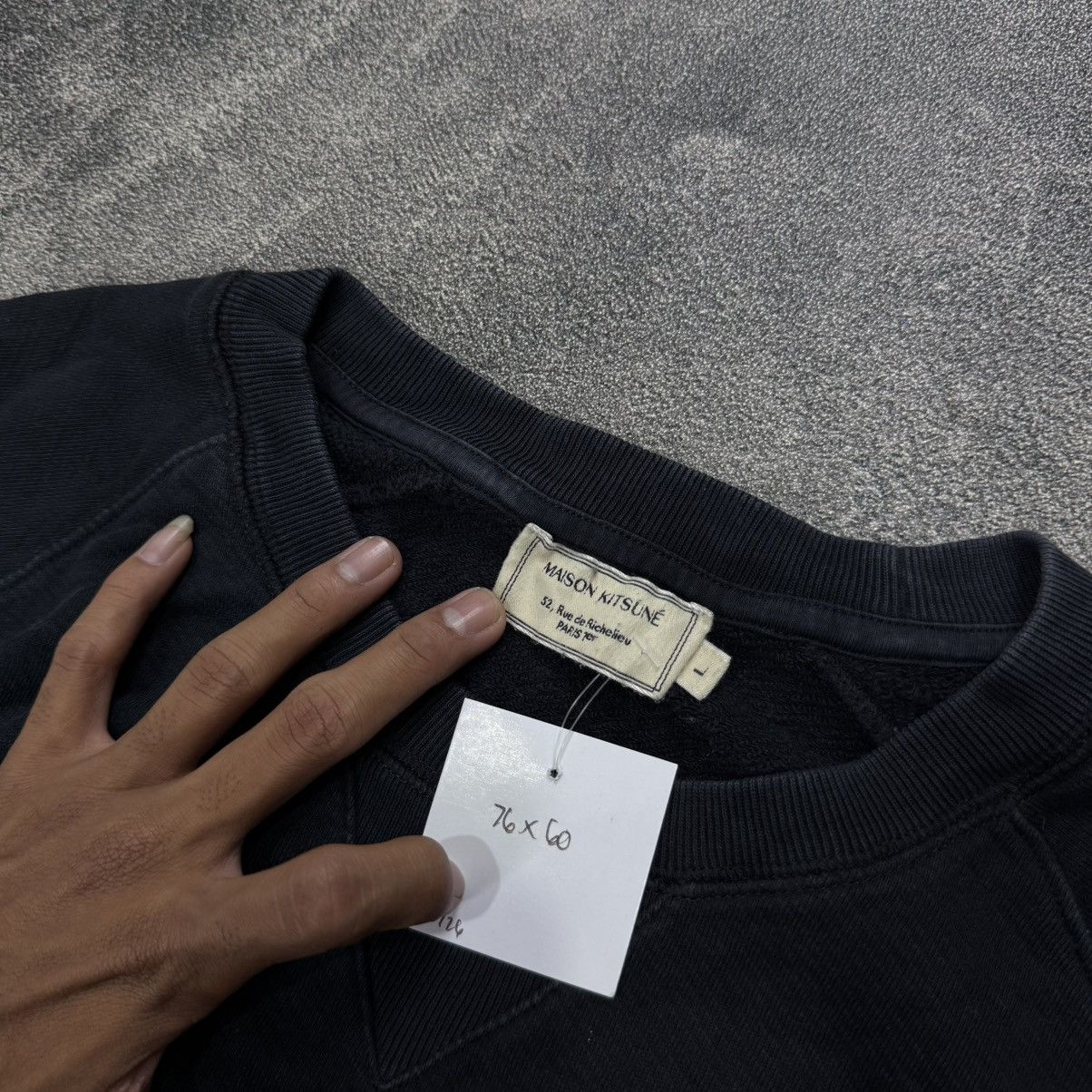 Maison Kitsune MAISON KITSUNE fox logo black sweat Size US XL / EU 56 / 4 - 4 Thumbnail