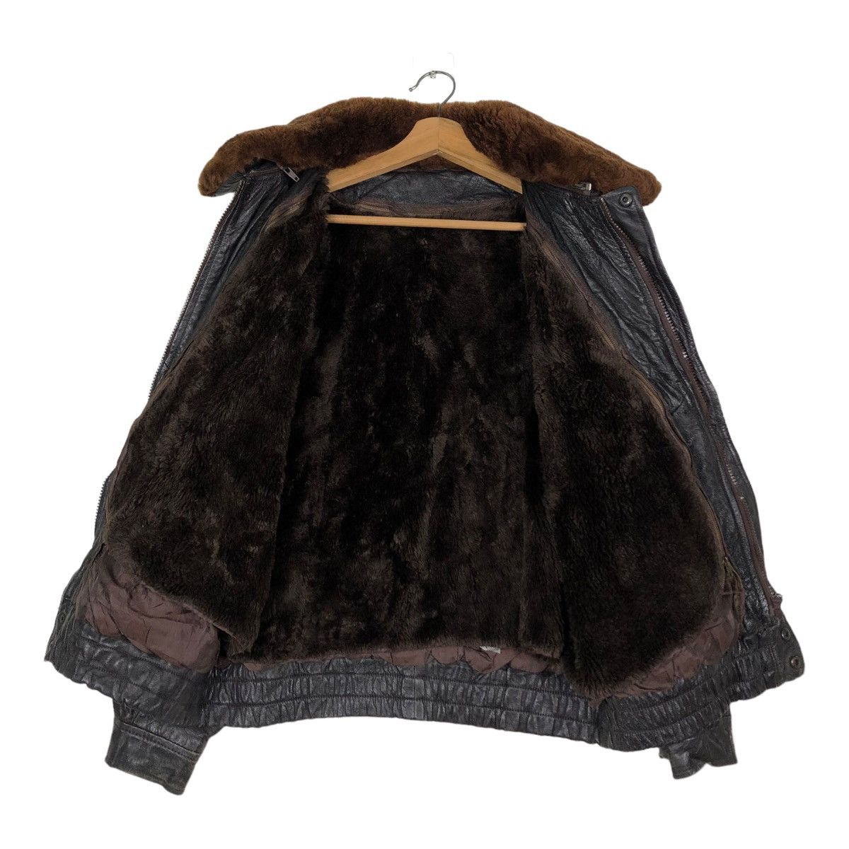Japanese Brand 🔥VINTAGE BIKER LEATHER JACKET GARGON ISSEY MIYAKE FUR COLLAR Size US M / EU 48-50 / 2 - 13 Thumbnail