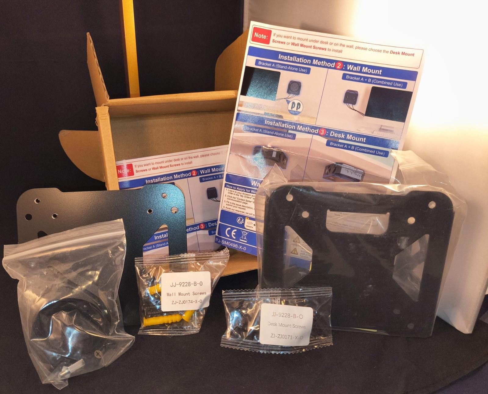 The Unbranded Brand Shock Resistant Metal Mini PC Mount Wall/Desk Installation Size ONE SIZE - 3 Thumbnail