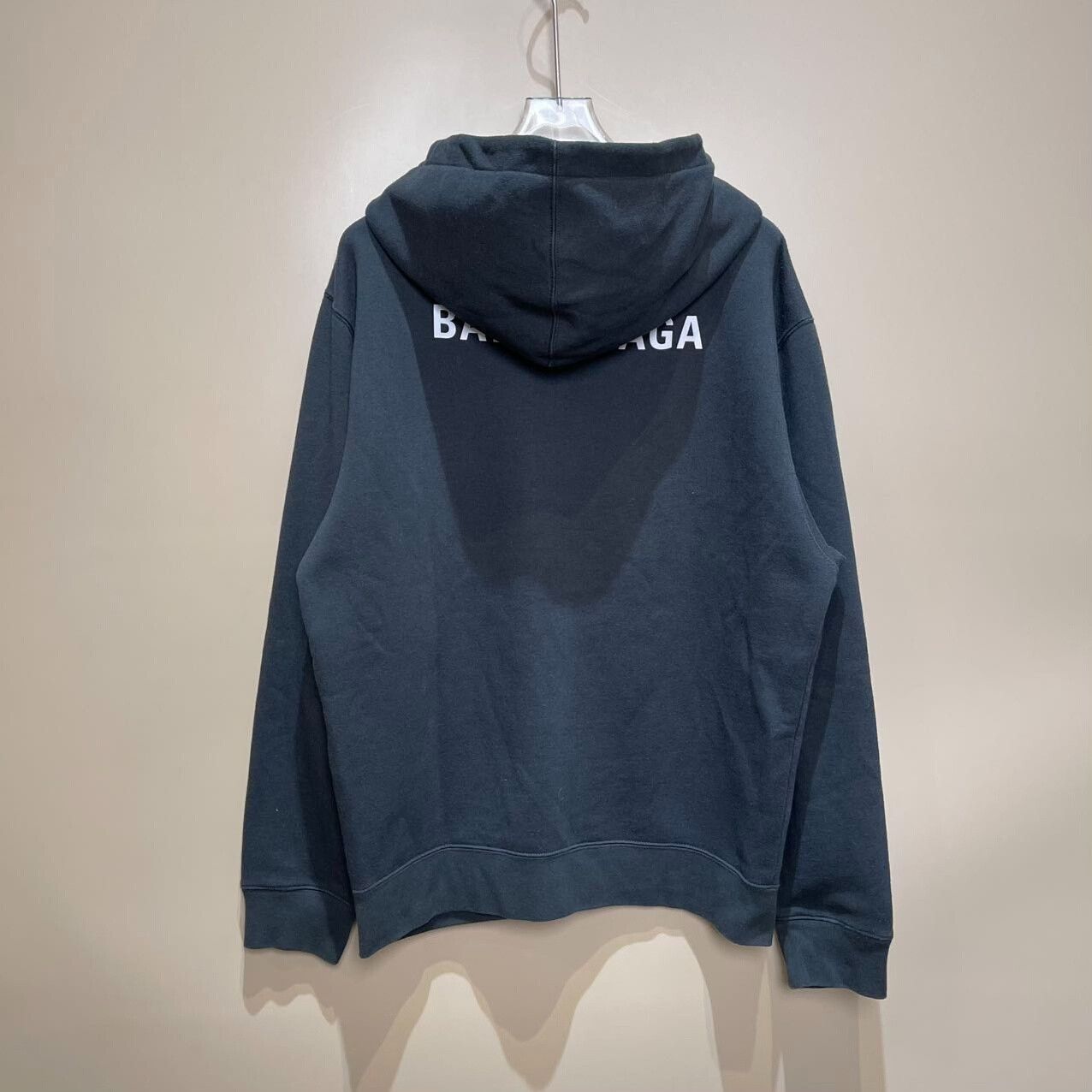 Balenciaga balenciaga logo zip-up hoodie in navy Size US L / EU 52-54 / 3 - 2 Thumbnail