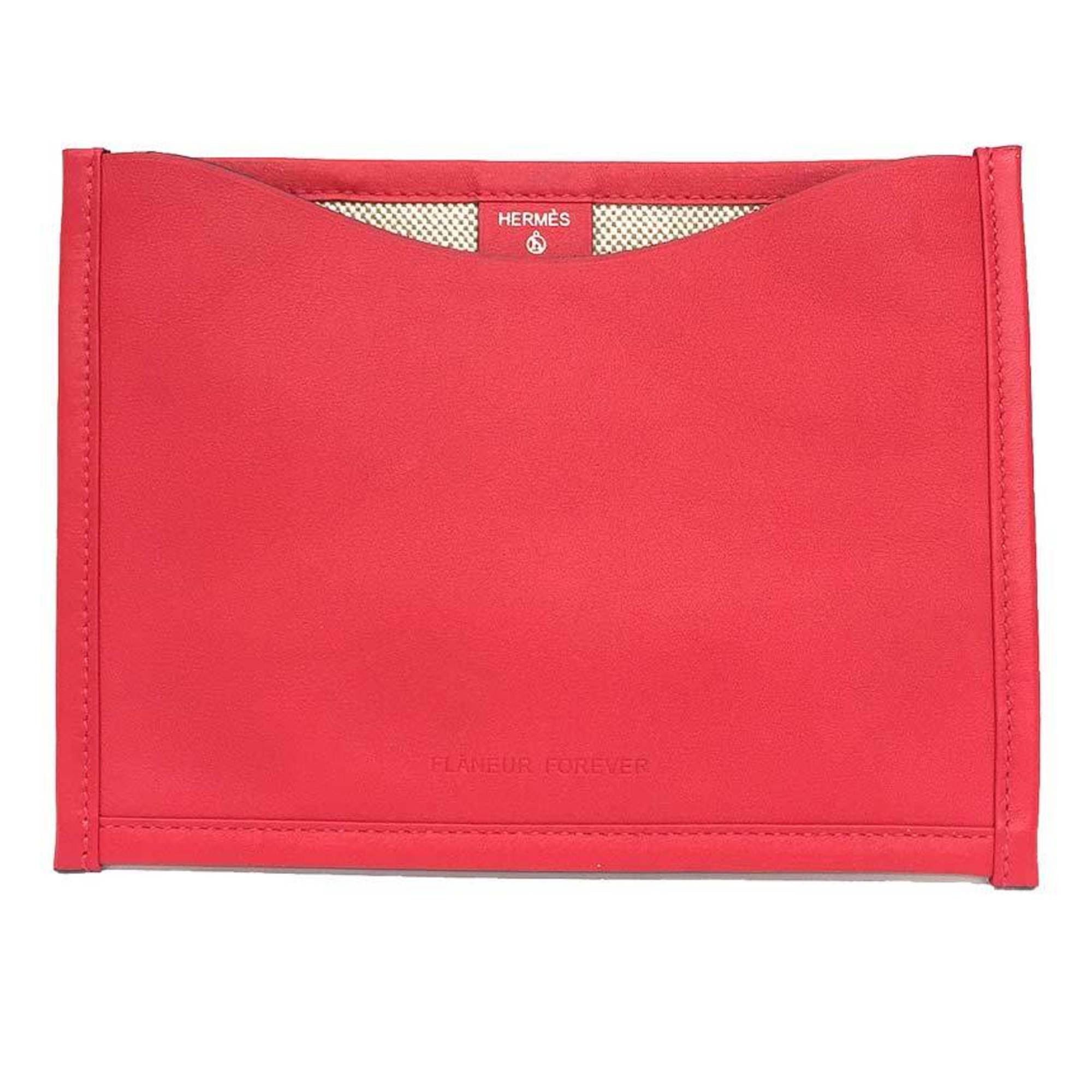 Hermes Hermes Petit H Pouch, Flat Pass Case, Multi-case, Card Leather, Swift Canvas, Toile H, Framboise, Flaneur Forever Size ONE SIZE - 1 Thumbnail