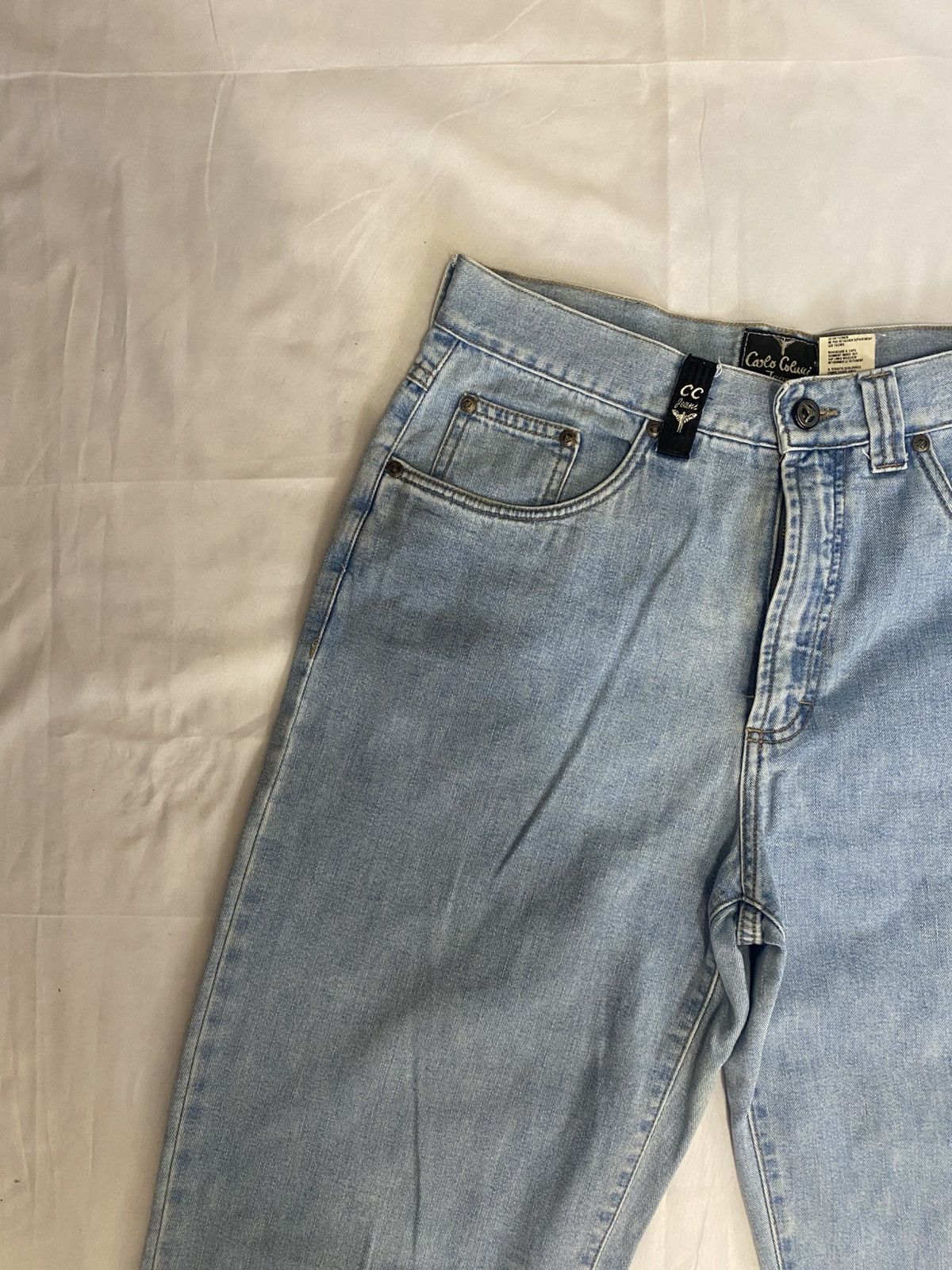 Carlo Colucci Vintage Carlo Colucci Jeans Mens 33x34Light Wash Relaxed Fit Size US 33 - 6 Thumbnail