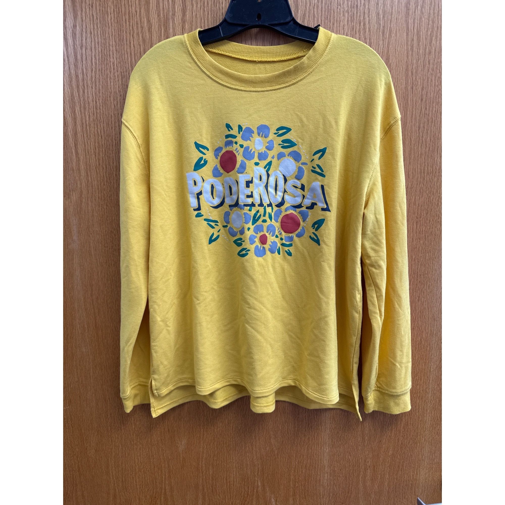 Other Women's Yellow Poderosa Sweatshirt Large By Well Worn Cotton Size L / US 10 / IT 46 - 4 Thumbnail