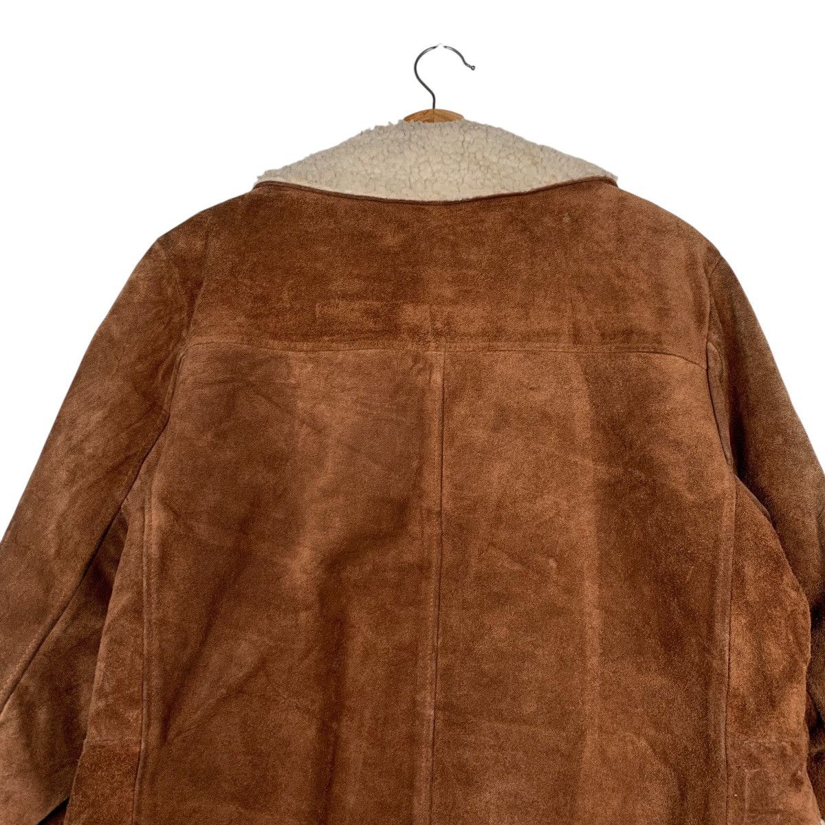 Other Vintage Silton Shearling Suede Leather Jacket Size US L / EU 52-54 / 3 - 8 Thumbnail