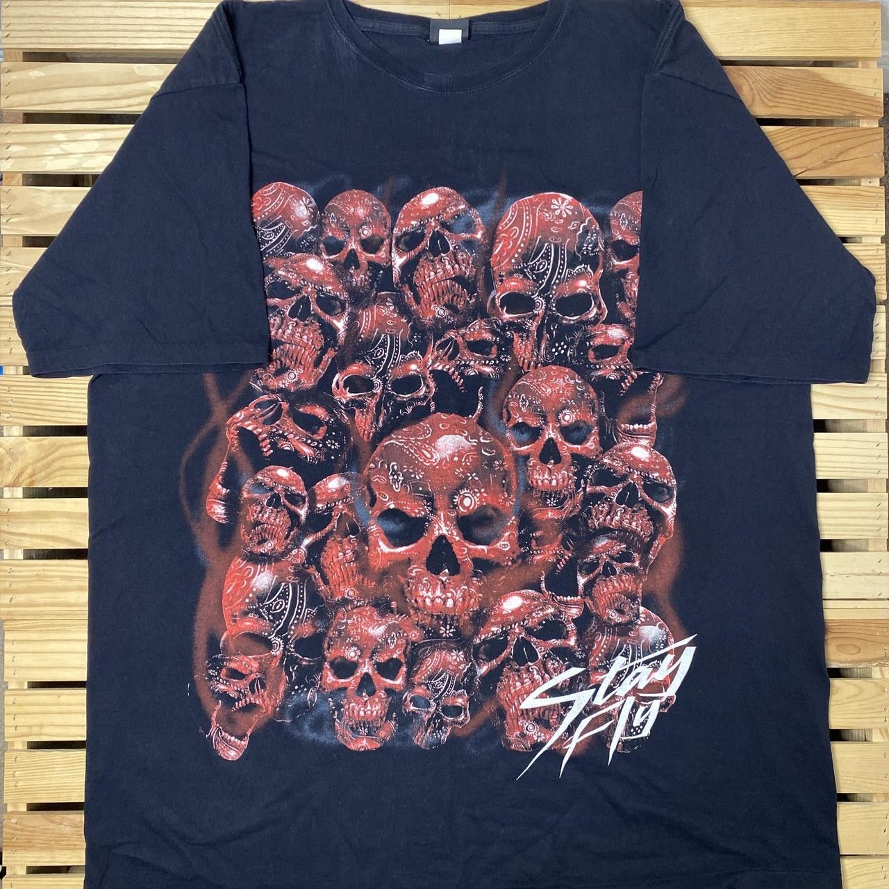 Changes Vintage Black Skulls & Bandanas Y2K Baggy Rap Tee Size 3XL Size US XXL / EU 58 / 5 - 1 Thumbnail