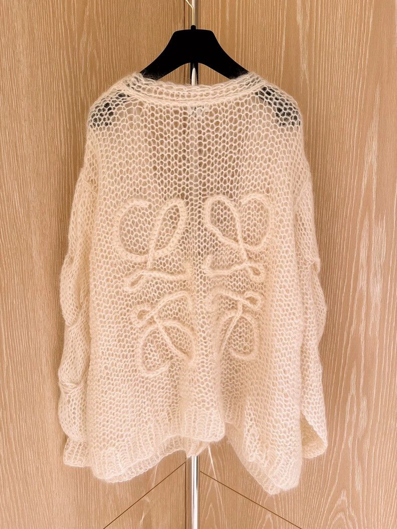 Loewe LOEWE Super large logo horsehair knit sweater Size M / US 6-8 / IT 42-44 - 6 Thumbnail