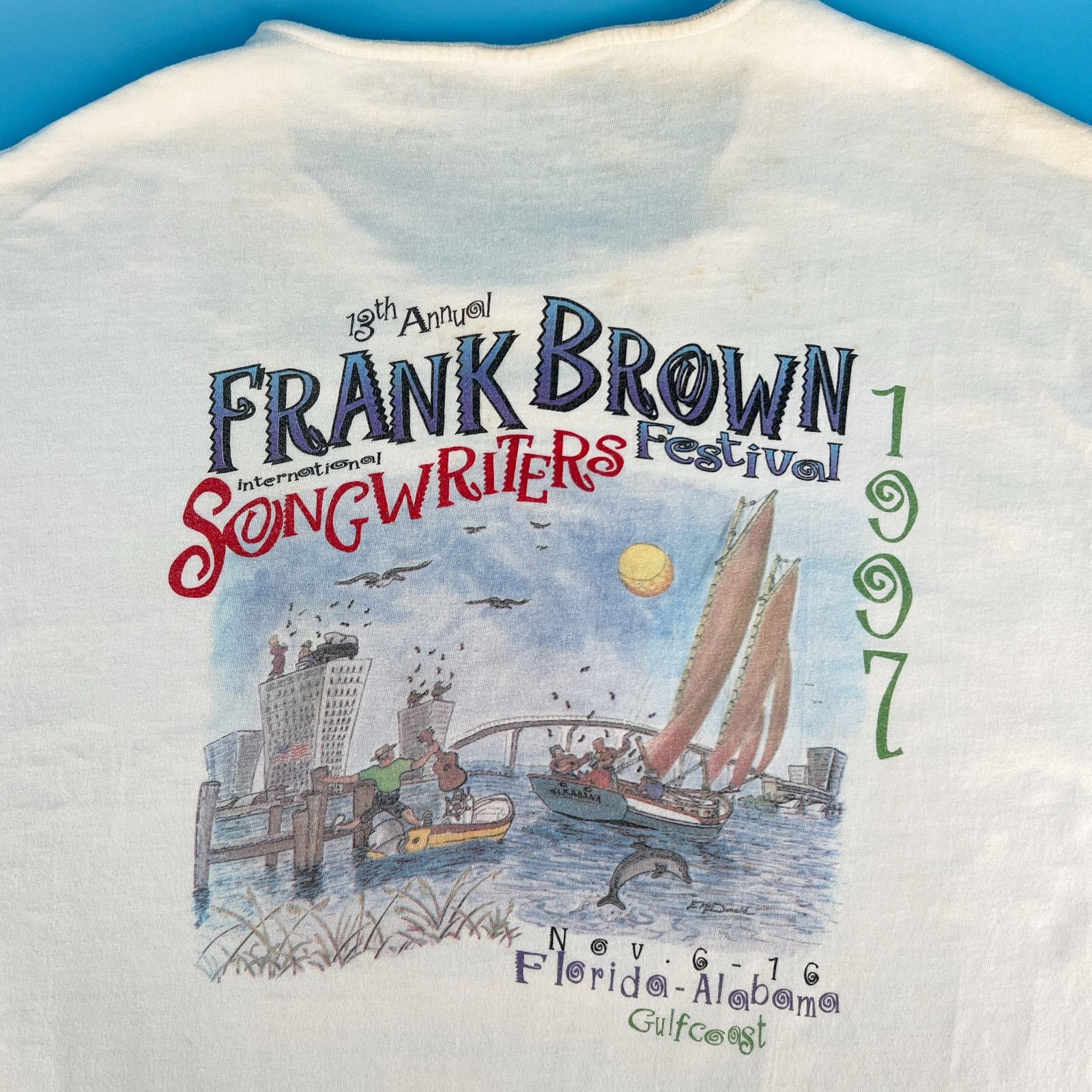 Vintage 1997 Songwriters Festival tshirt 90s 1990s vintage Size US XL / EU 56 / 4 - 1 Thumbnail
