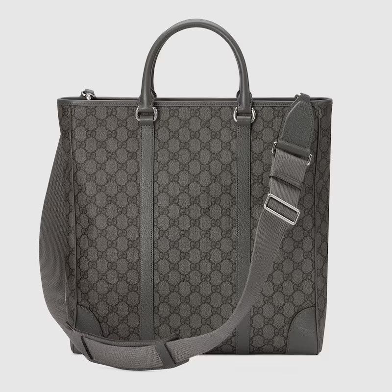 Gucci o1s1wg110225 Size:OS / Ophidia Medium Tote Bag in Grey/Black Size ONE SIZE - 4 Thumbnail