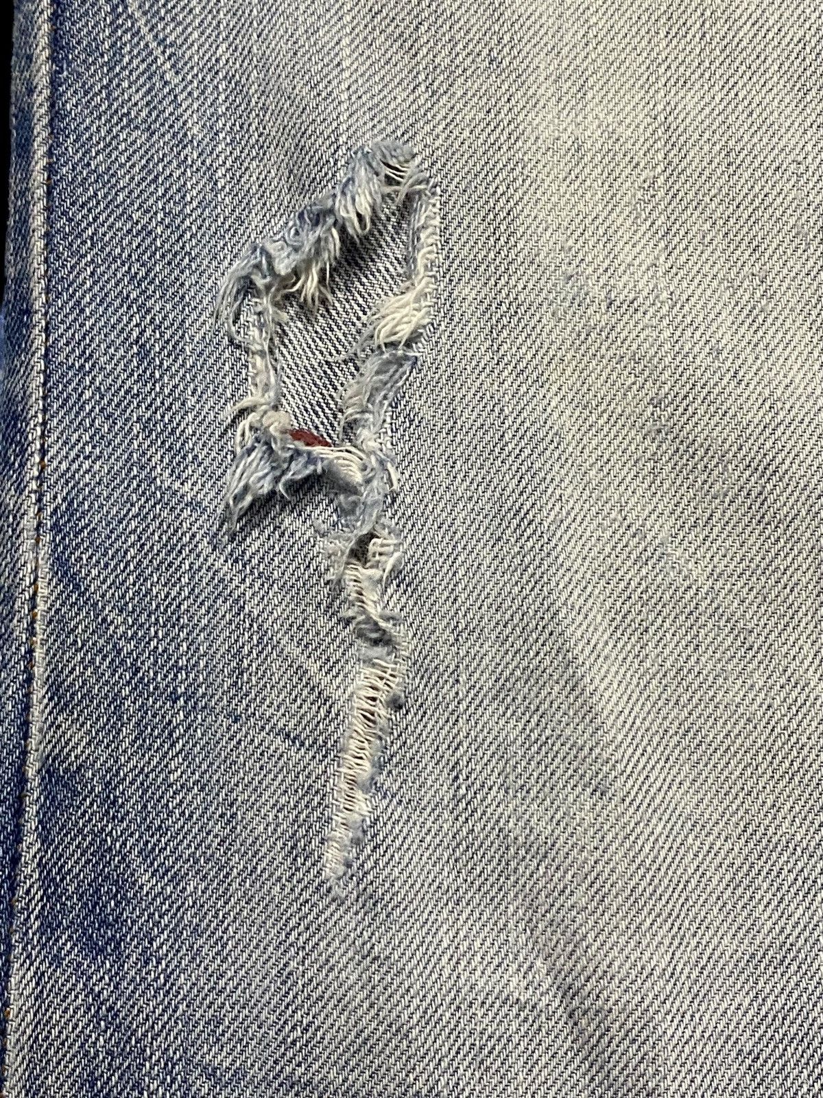 Japanese Brand Japanese Brand Nylaus Thunder Double Waist Trash Loose Jeans Size US 30 / EU 46 - 14 Thumbnail