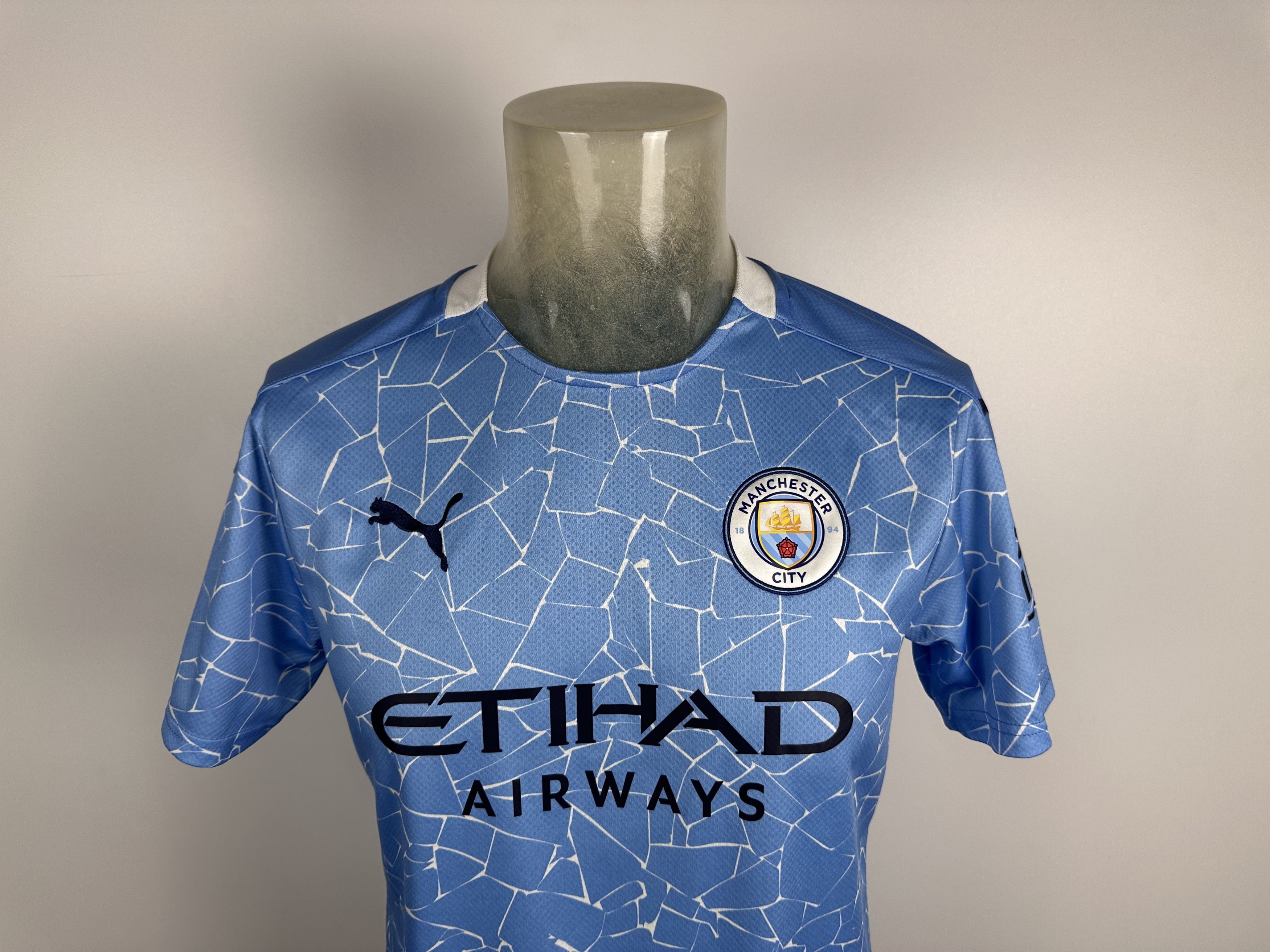 Puma Manchester City 2020 2021 Home Football Shirt Soccer Jersey Size US M / EU 48-50 / 2 - 4 Thumbnail
